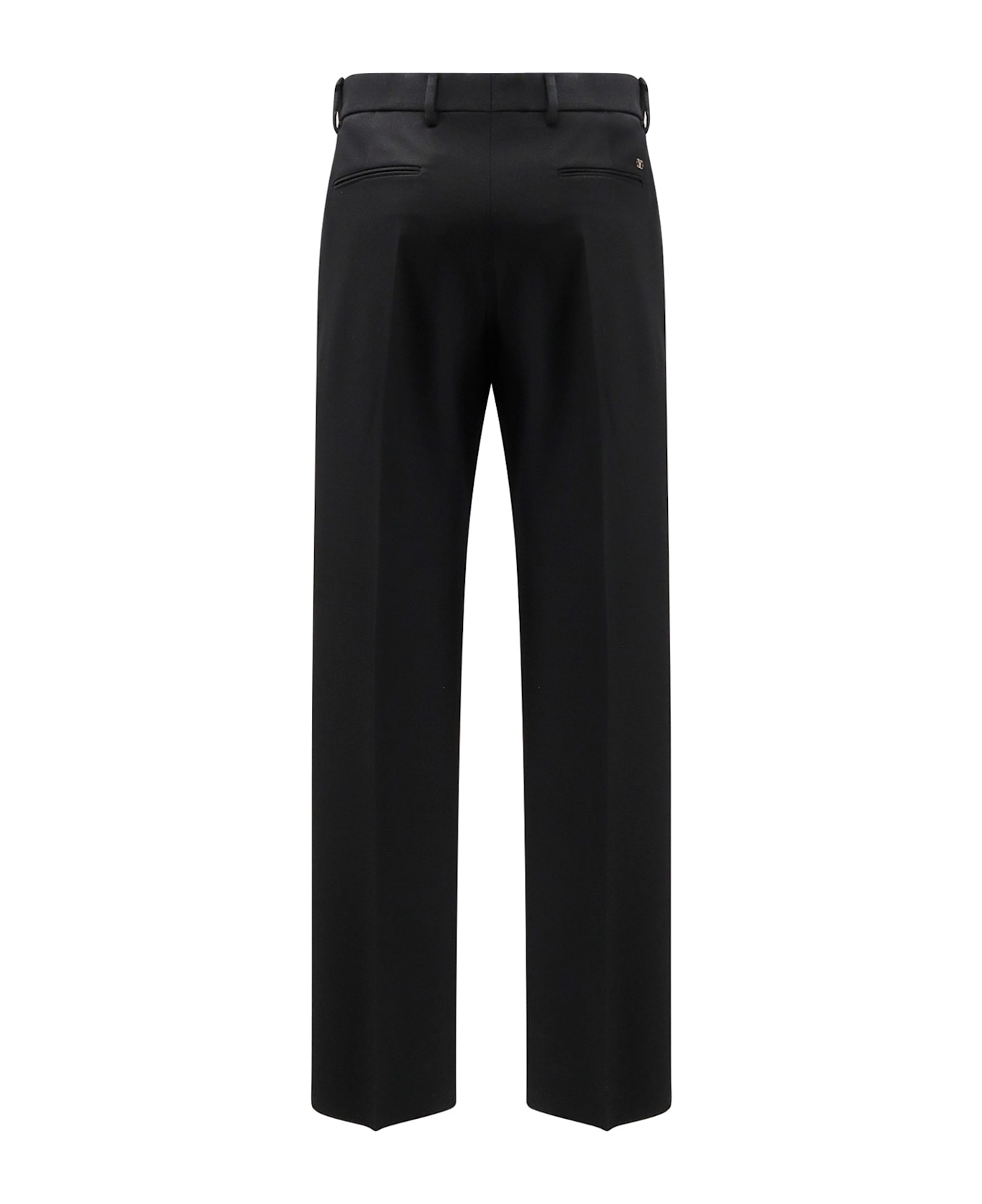 Valentino Virgin Wool Trousers - Black