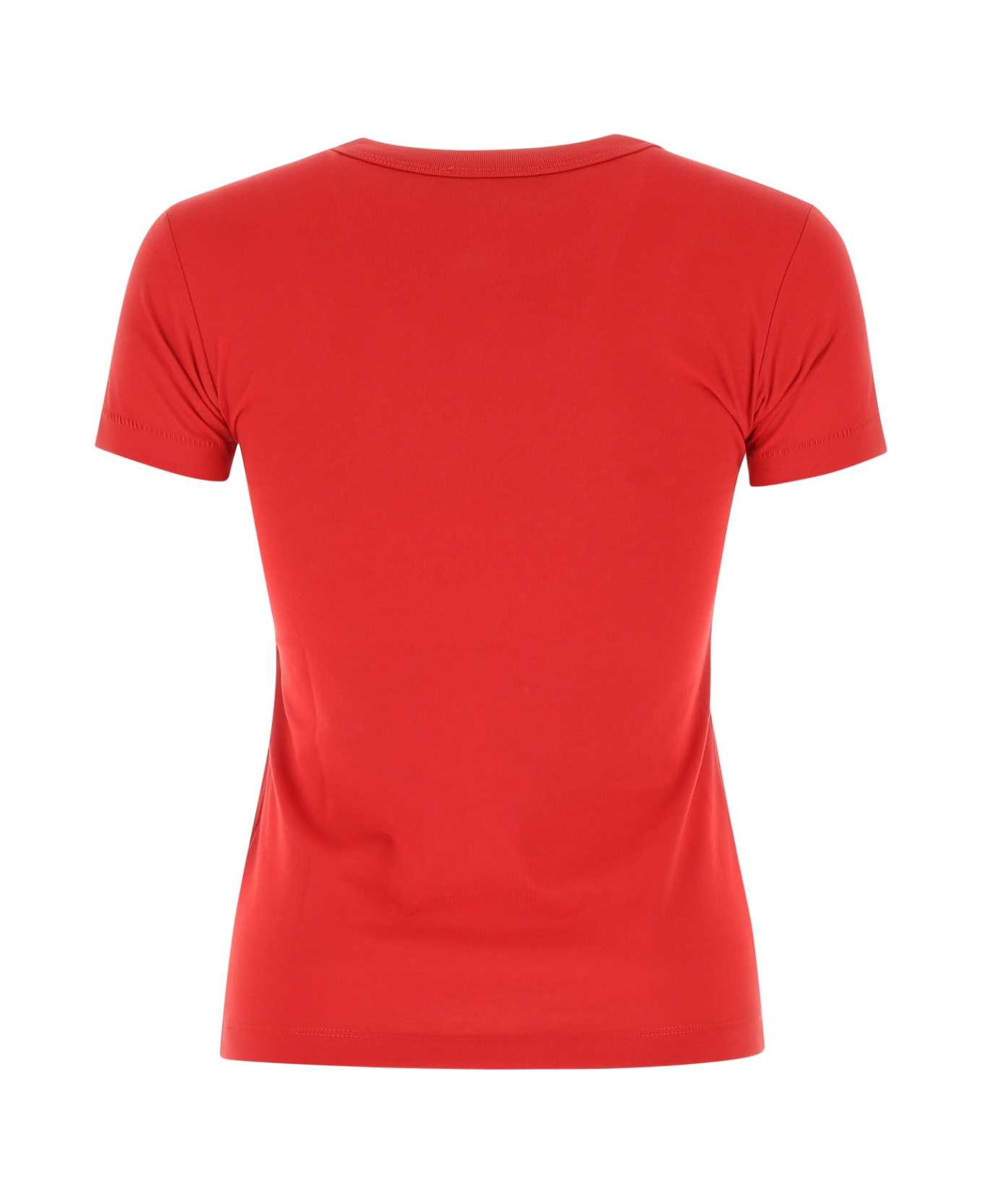 Raf Simons Red Cotton T-shirt - 0030 Tシャツ