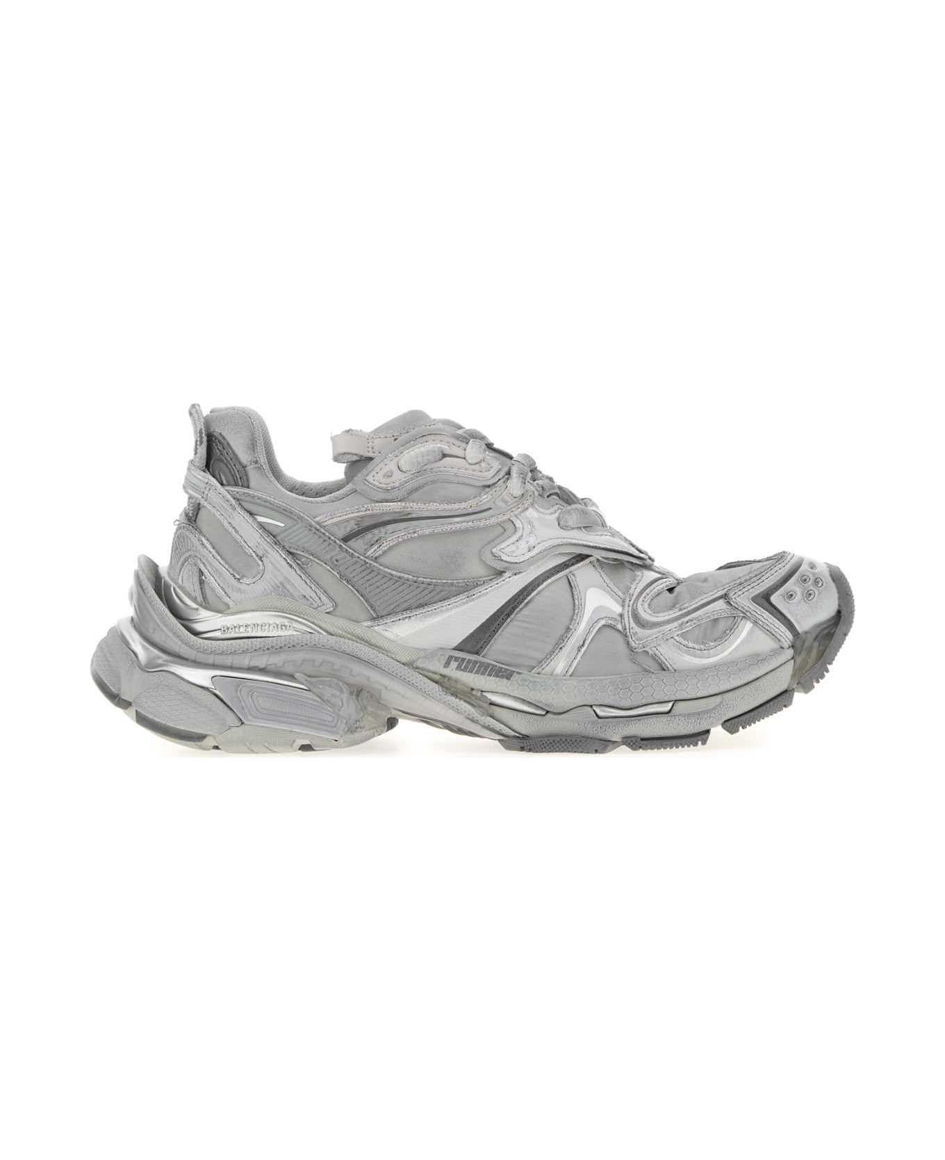 Balenciaga Grey Runner 2 Sneakers - GREY MIX / SILVER