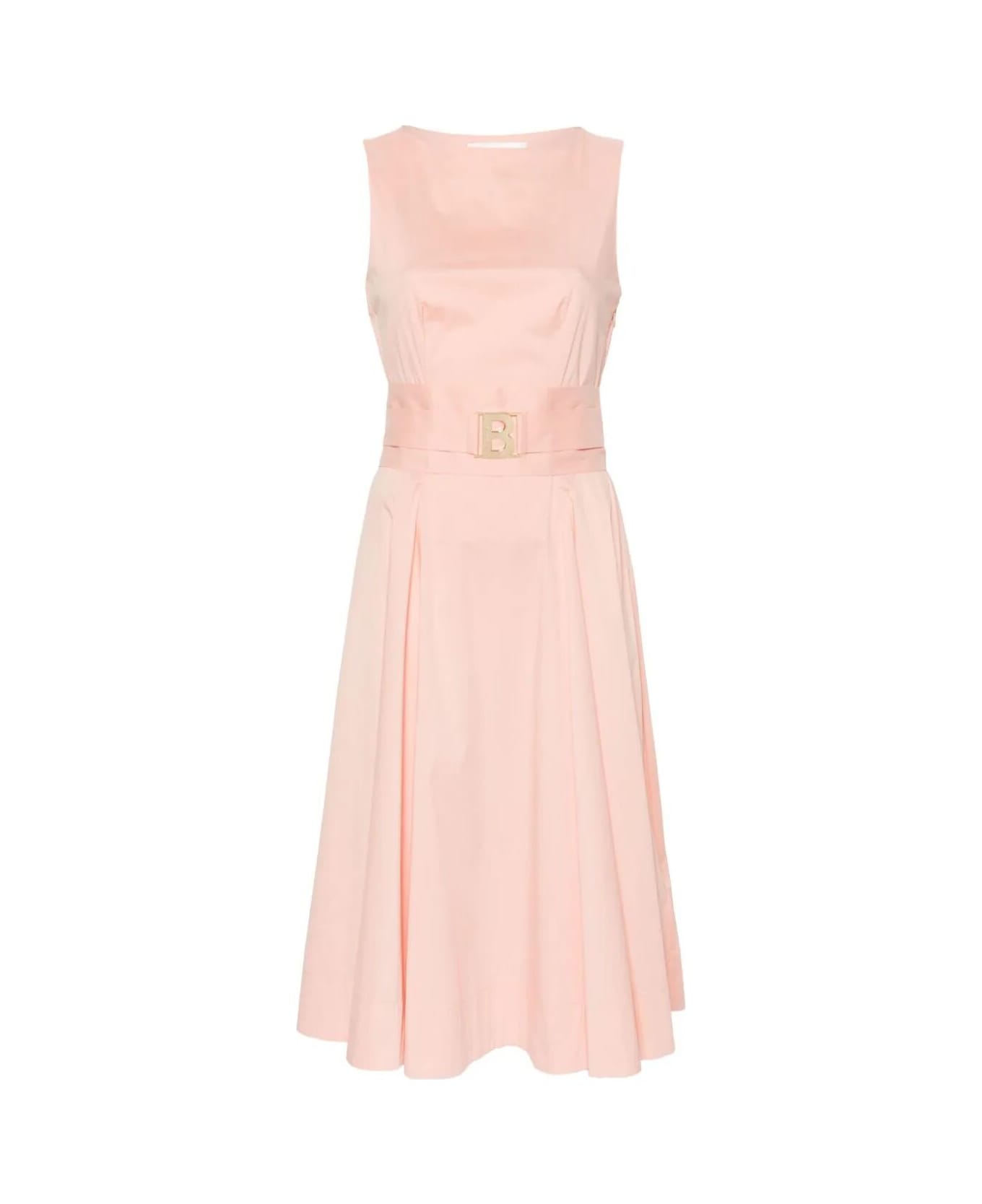 Blugirl Sleeveless Midi Dress - Peach Pearl ワンピース＆ドレス