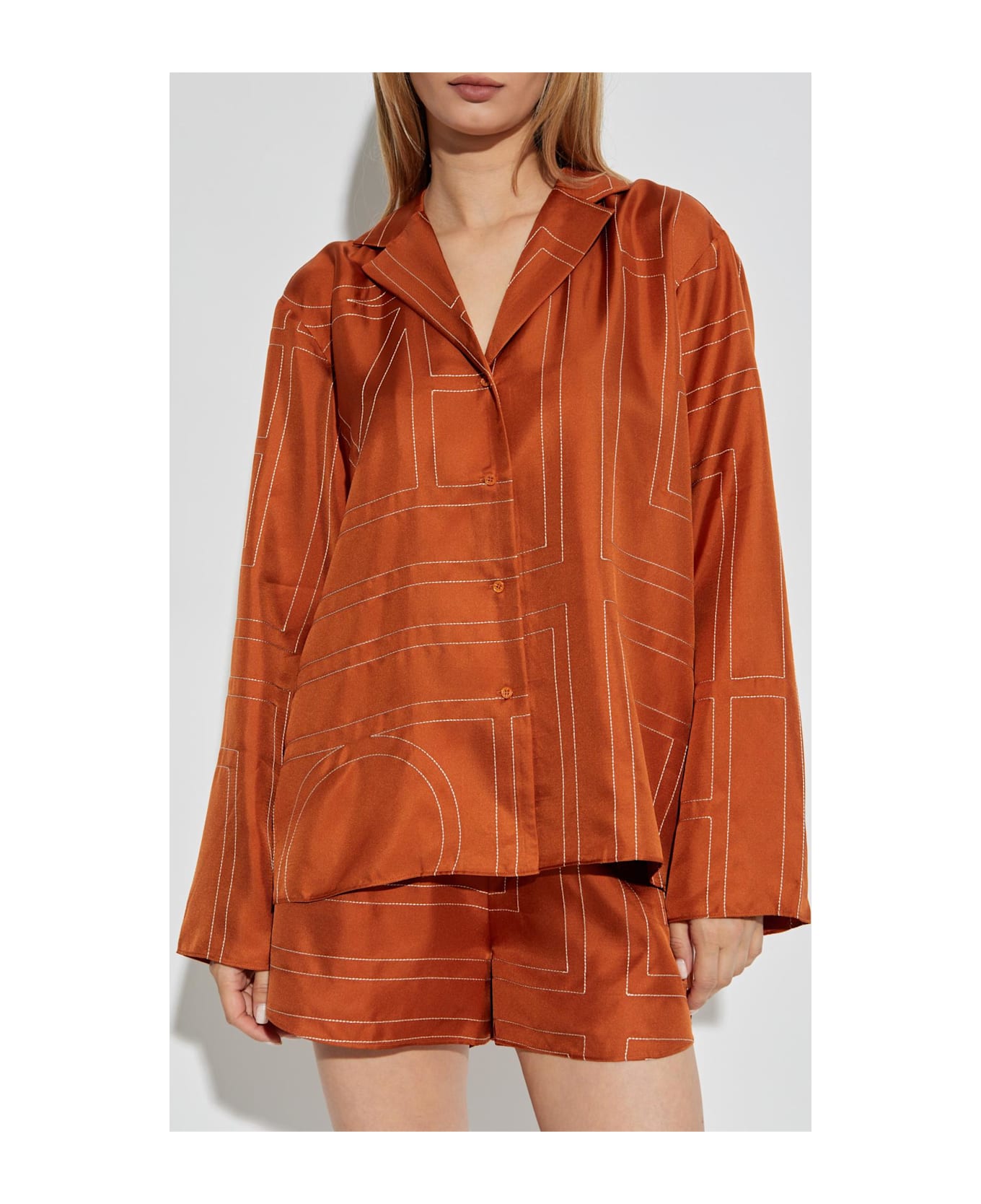 Totême Toteme Silk Shirt - Brown