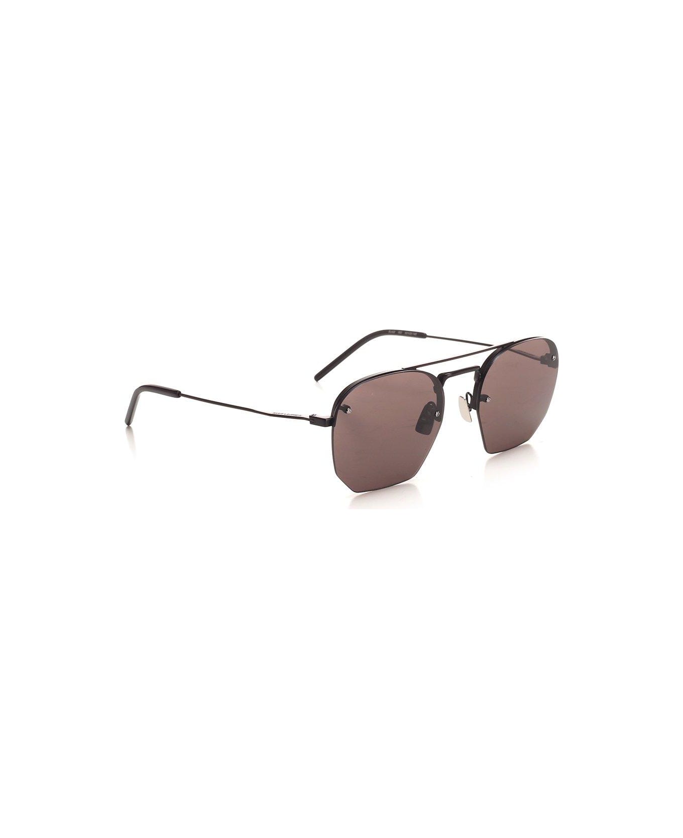 Saint Laurent Sl 422 Aviator Sunglasses - BLACK サングラス
