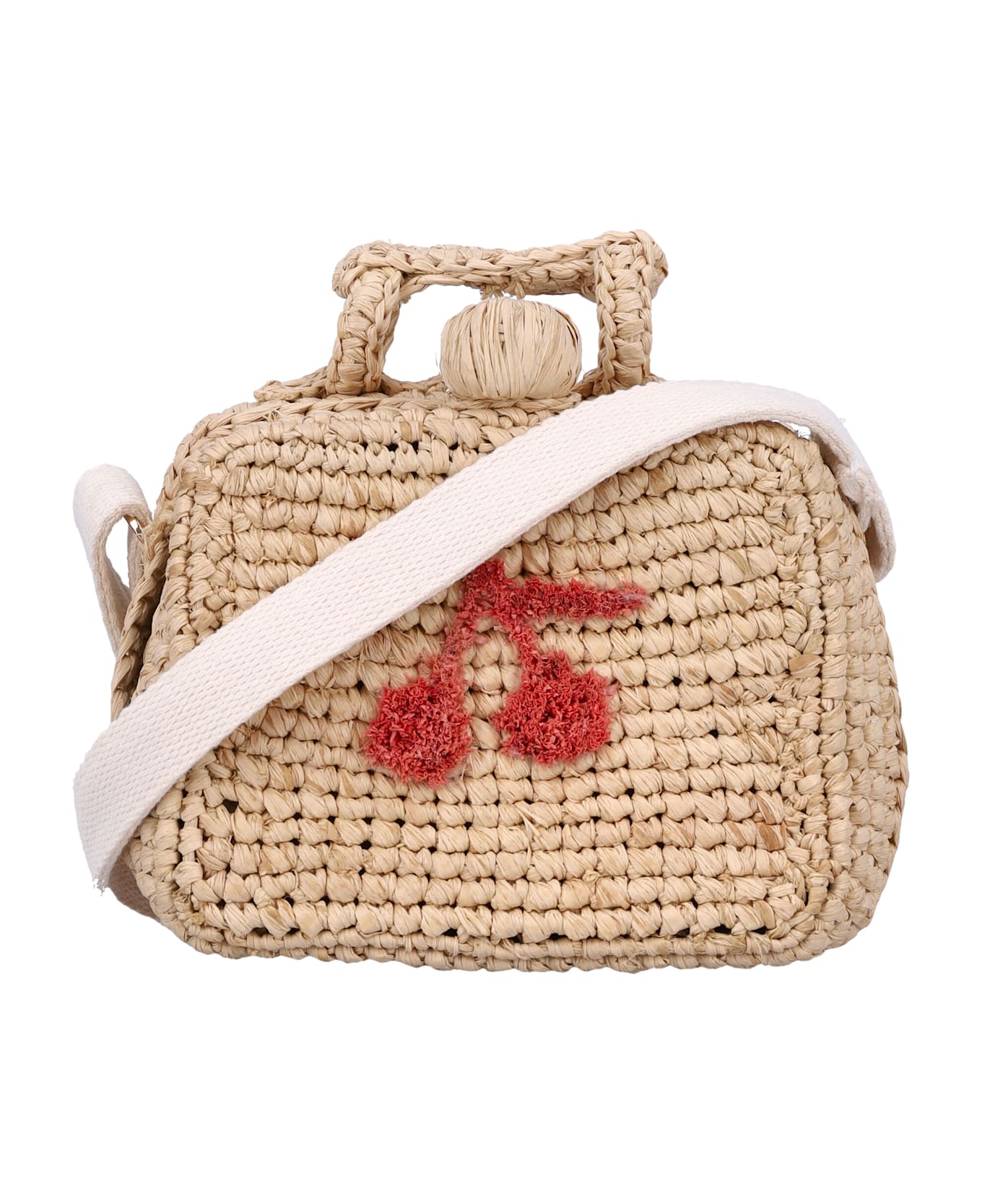 Bonpoint Kid - Aimane Raffia Suitcase Bag - NATURAL