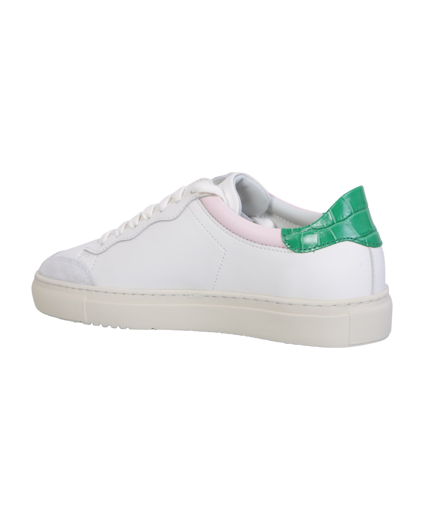 Axel Arigato Clean 180 White/ Green Sneakers - White