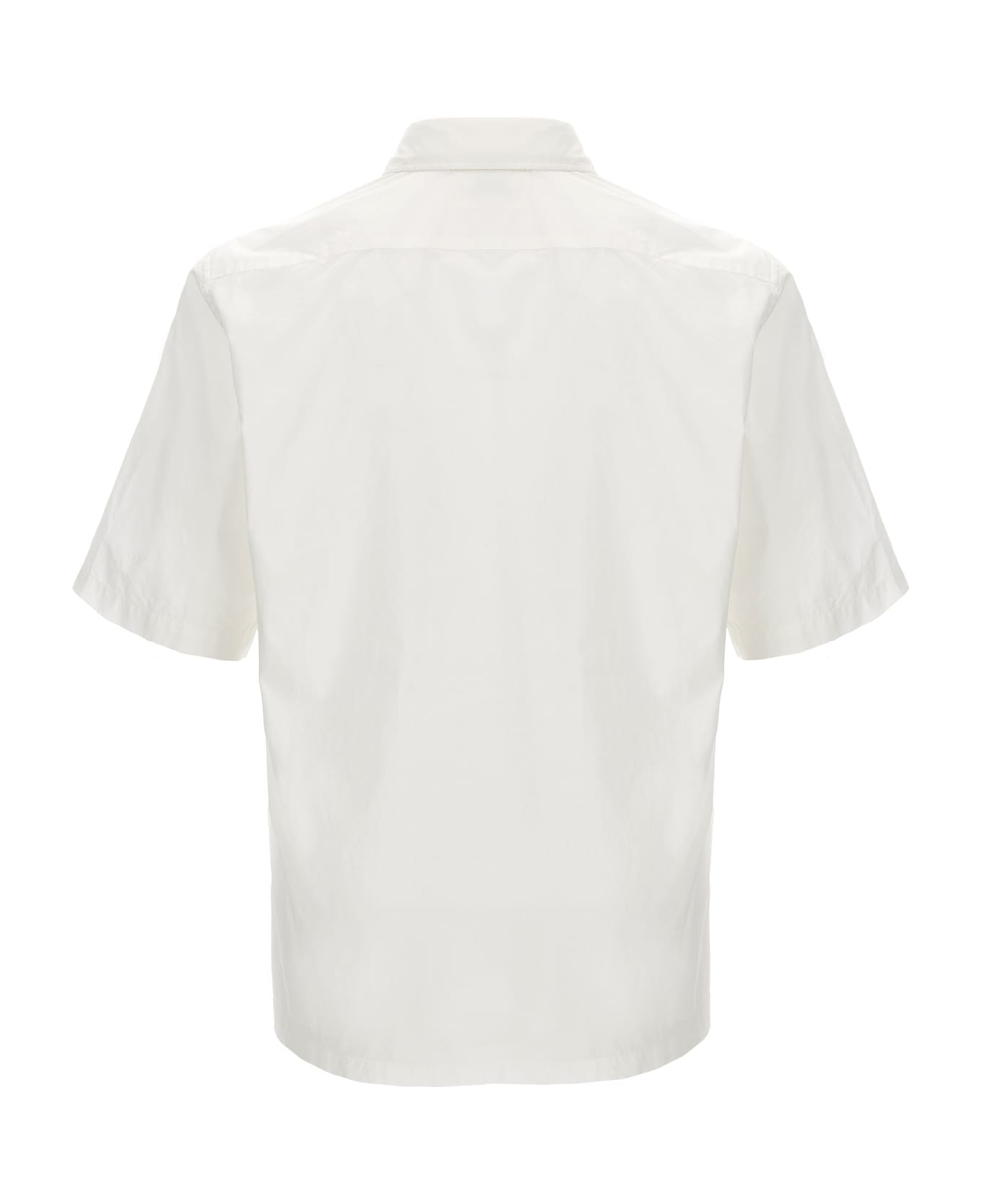 C.P. Company Logo Embroidery Shirt - Bianco