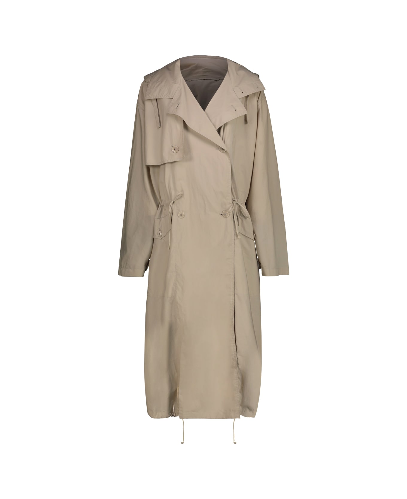Lemaire Light Hooded Trench - Stone Beige