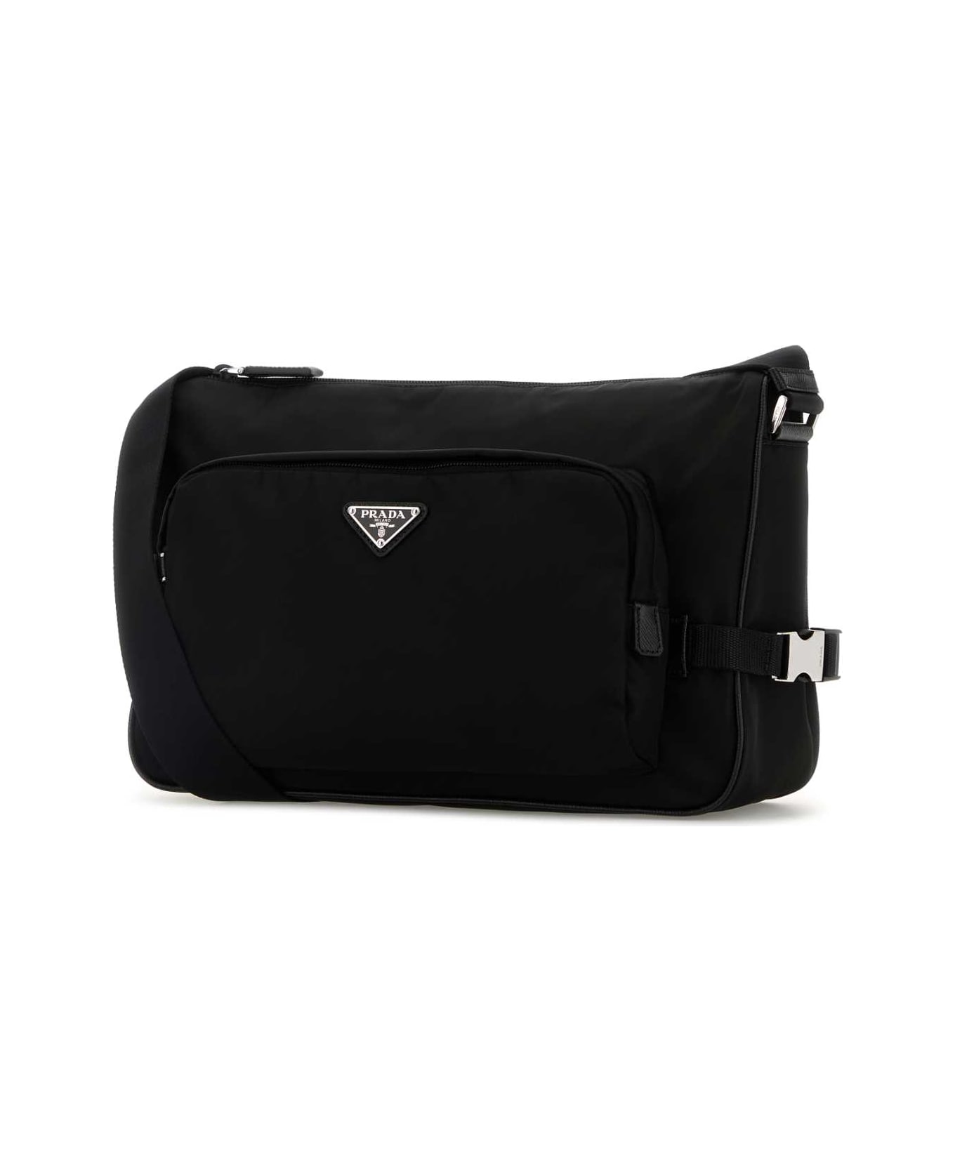 Prada Black Re-nylon Large Crossbody Bag - NERO