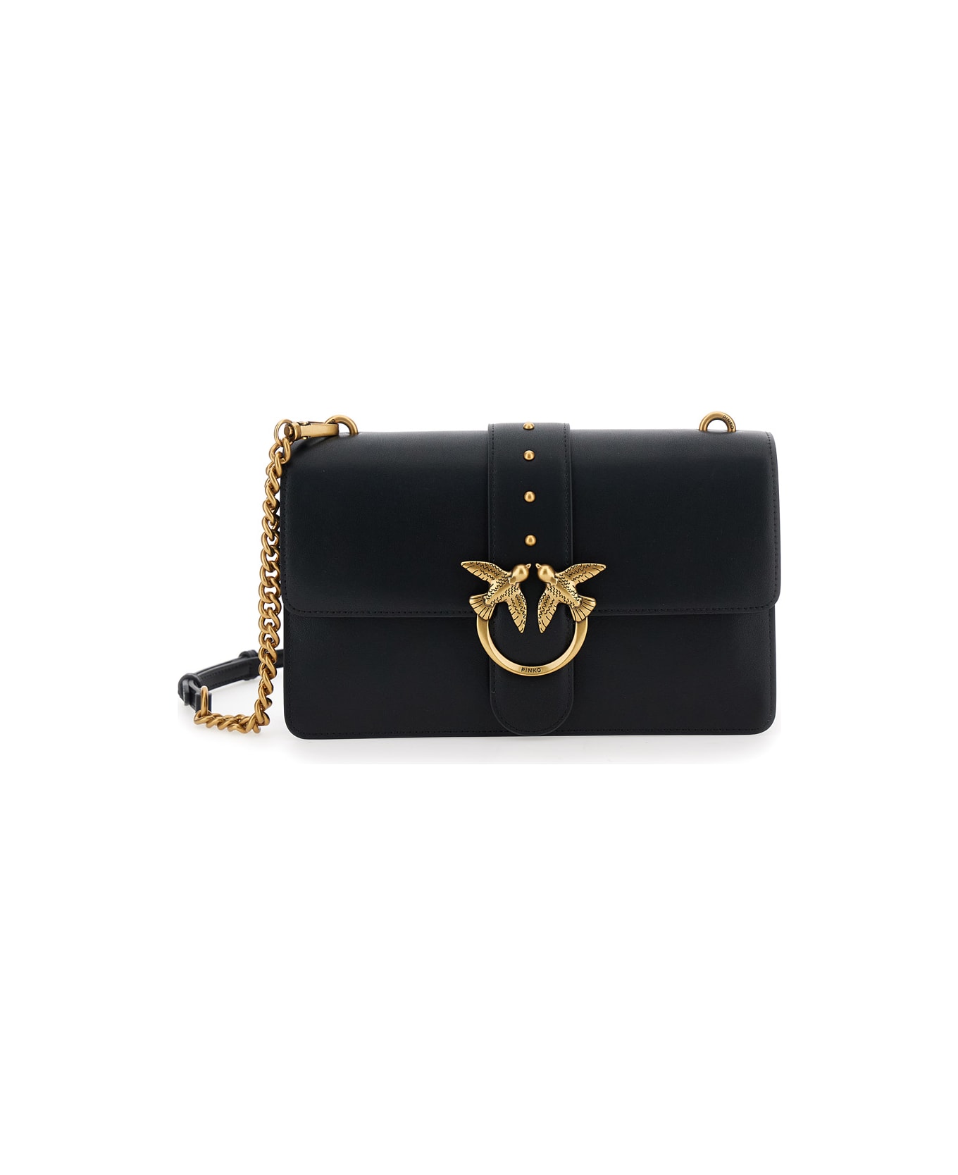 Pinko Love One Classic St. Cl Vitello - Black