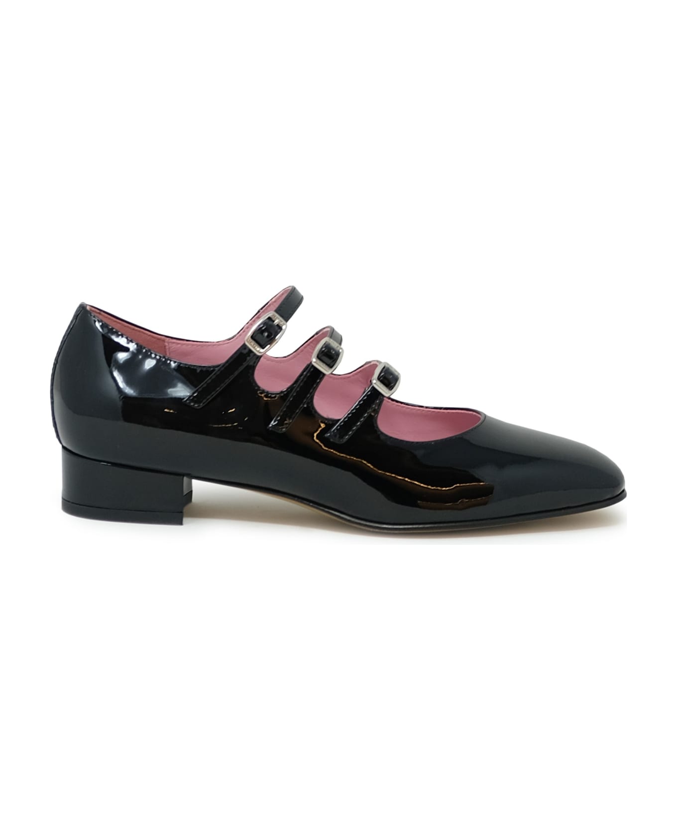 Carel Paris Black Patent Leather Ballet Shoes