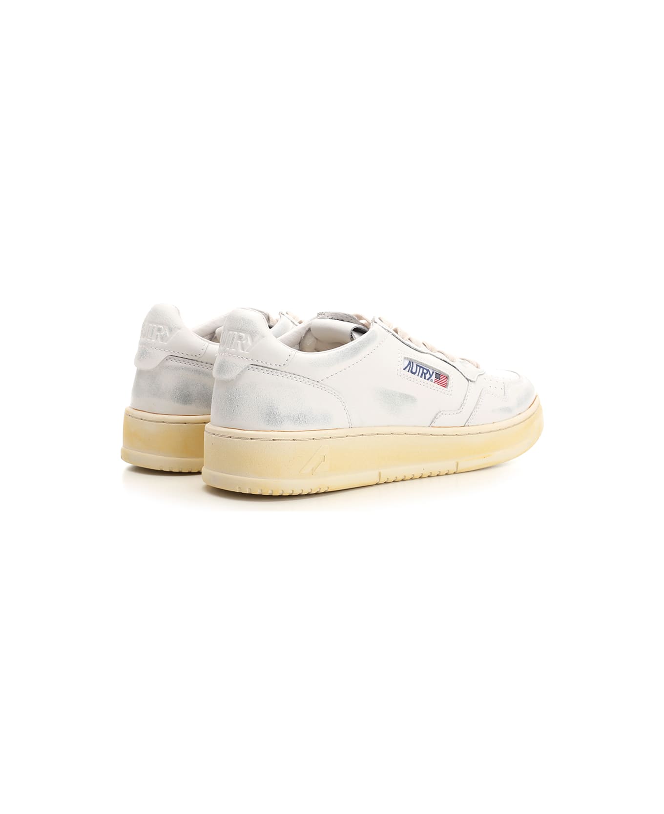 Autry Super Vintage Low Sneakers - WHITE GLUE スニーカー