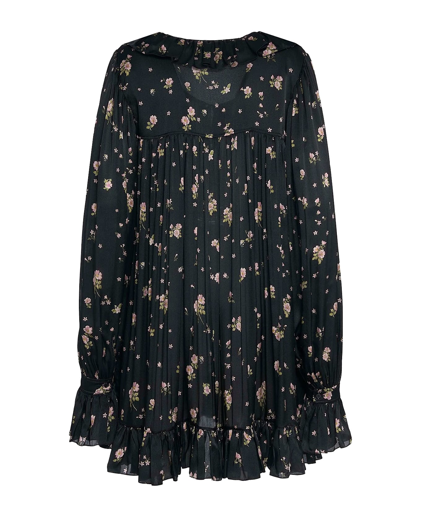 Chloé Silk Short Dress - Black