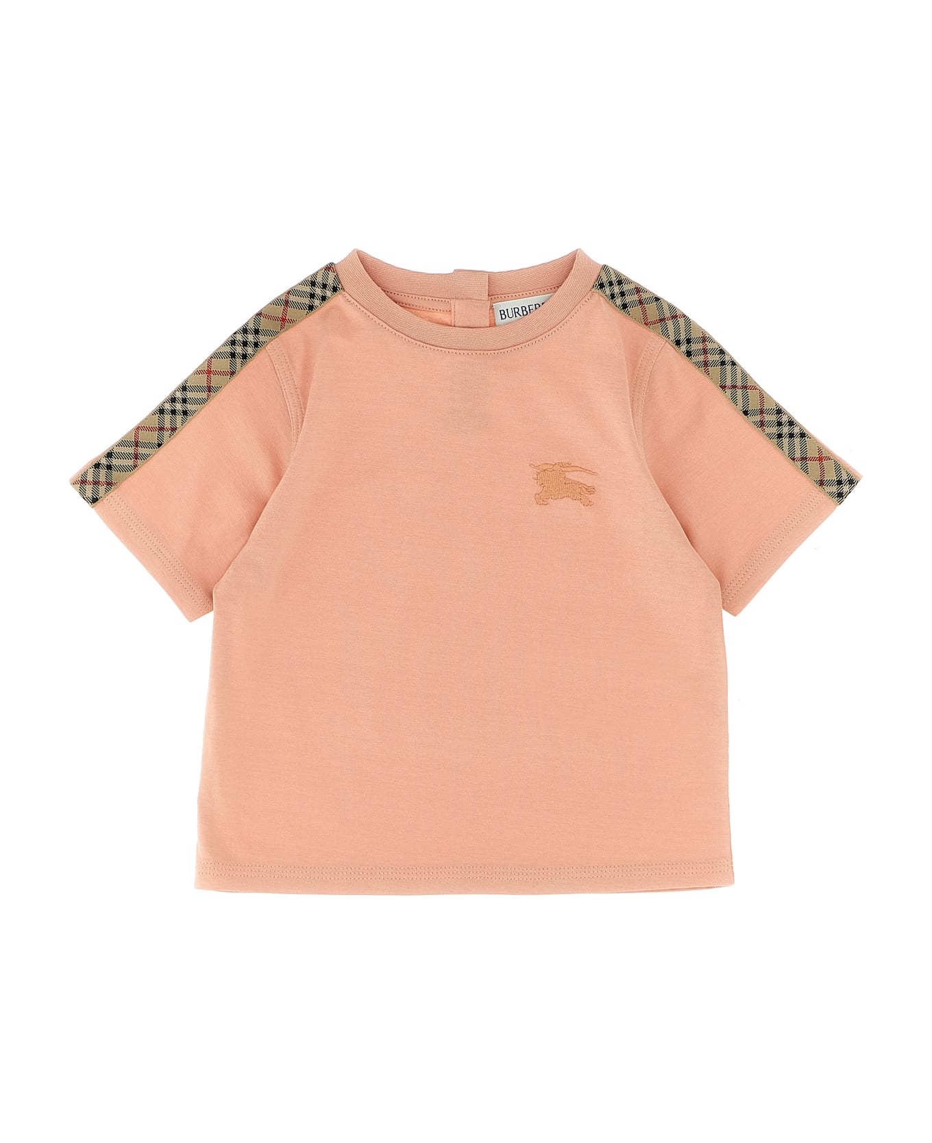 Burberry 
cedar Check Tape
 T-shirt - Pink