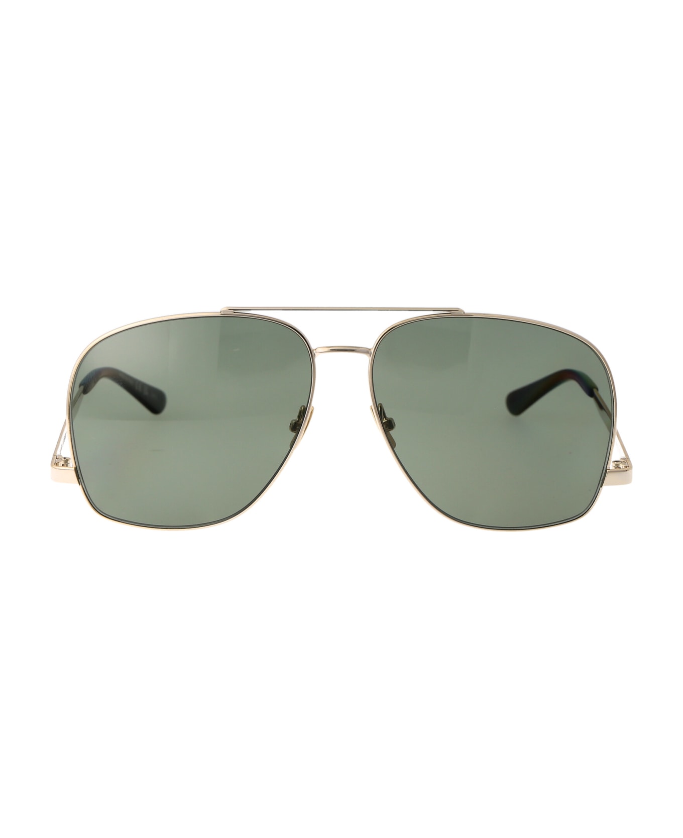 Saint Laurent Eyewear Sl 653 Leon Sunglasses - 003 GOLD GOLD GREEN サングラス