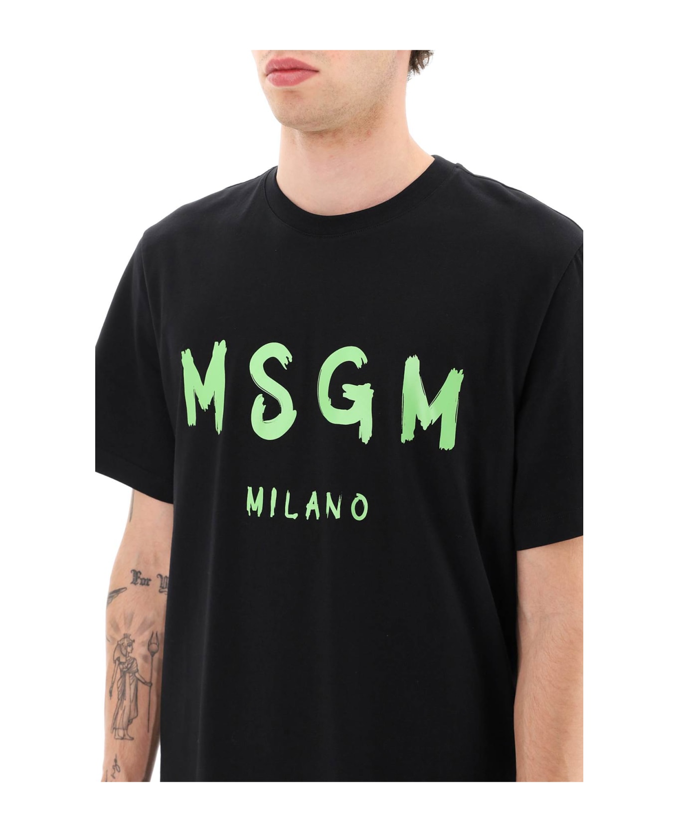 MSGM T-shirt With Logo - Black