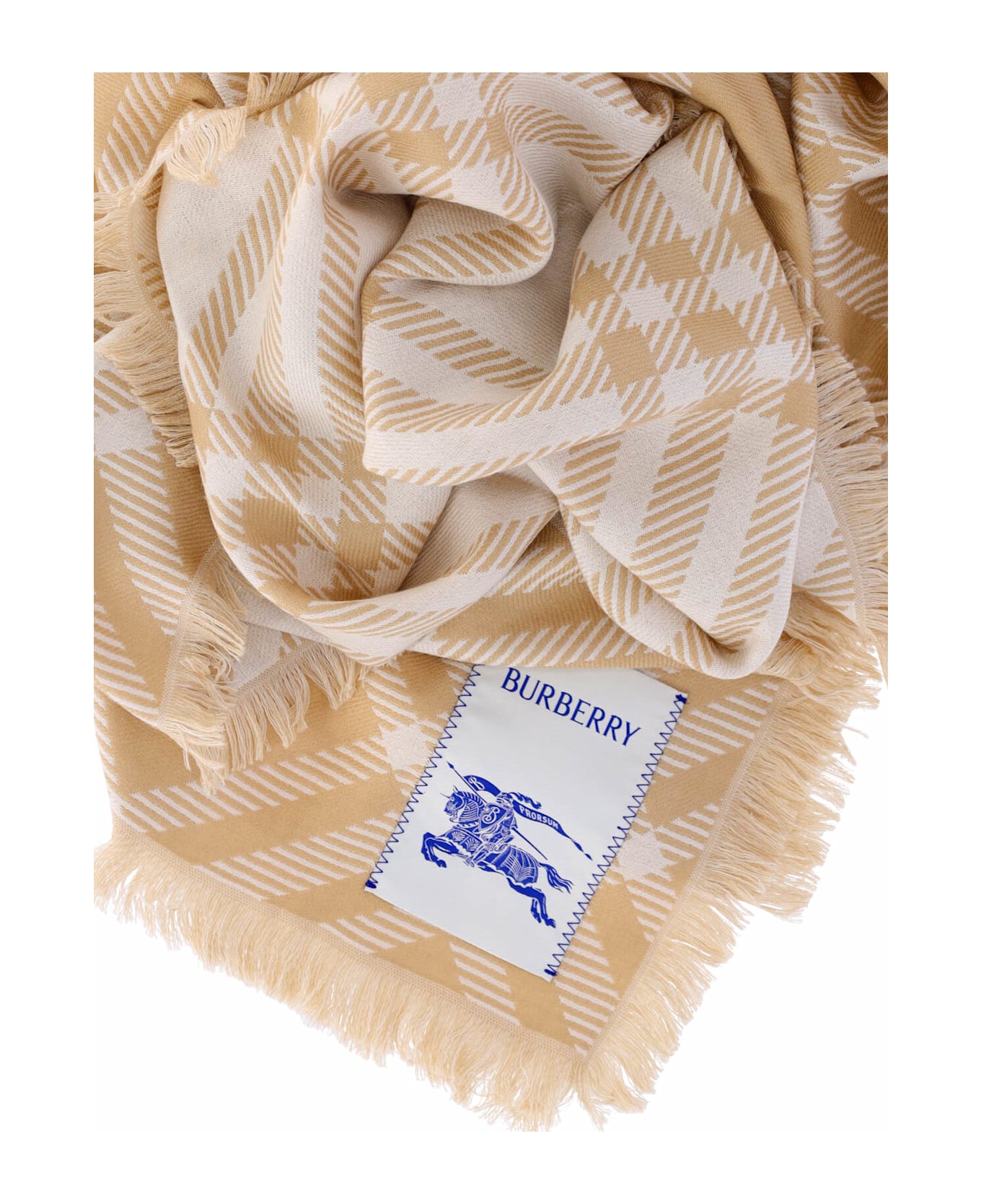 Burberry 
check
 Scarf - Beige