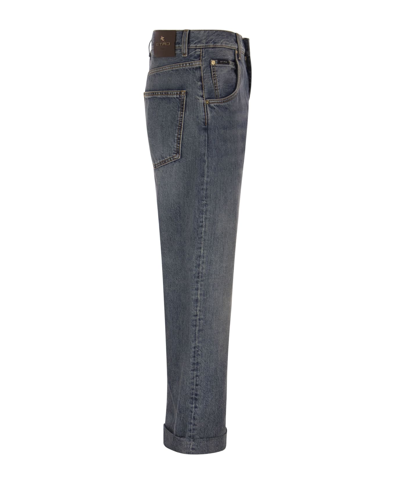 Etro Easy-fit Five-pocket Jeans - Denim Blue