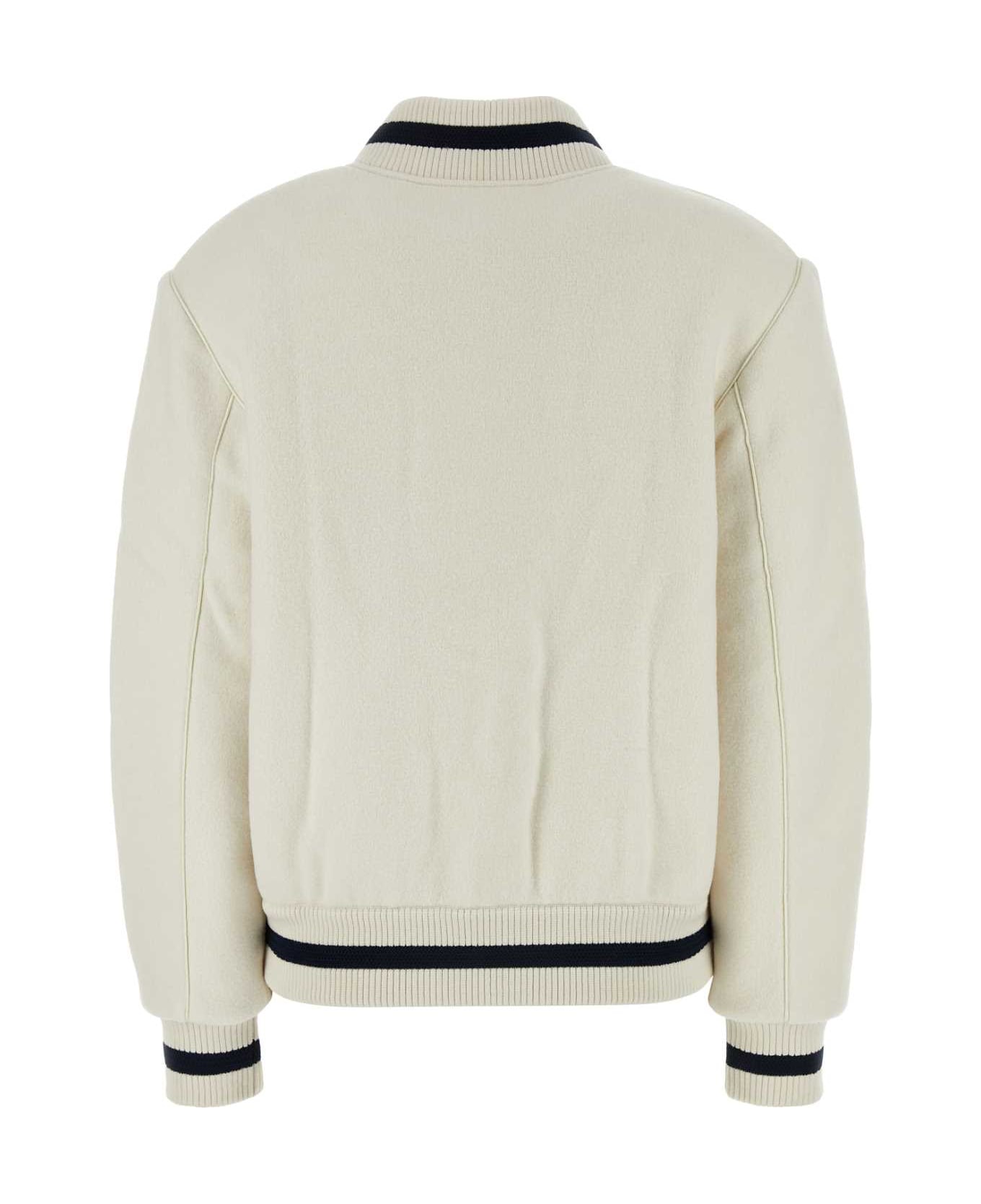 Givenchy Iovry Wool Bomber Jacket - WHITENAVY
