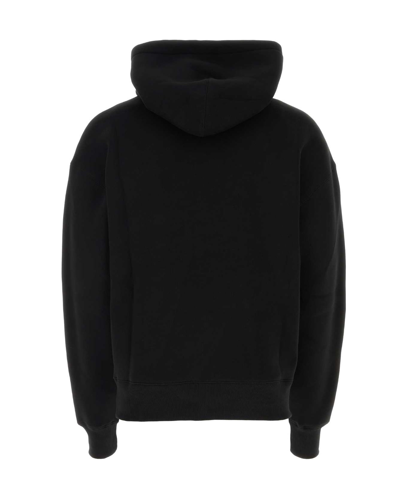 Ami Alexandre Mattiussi Black Cotton Blend Sweatshirt - BLACK フリース