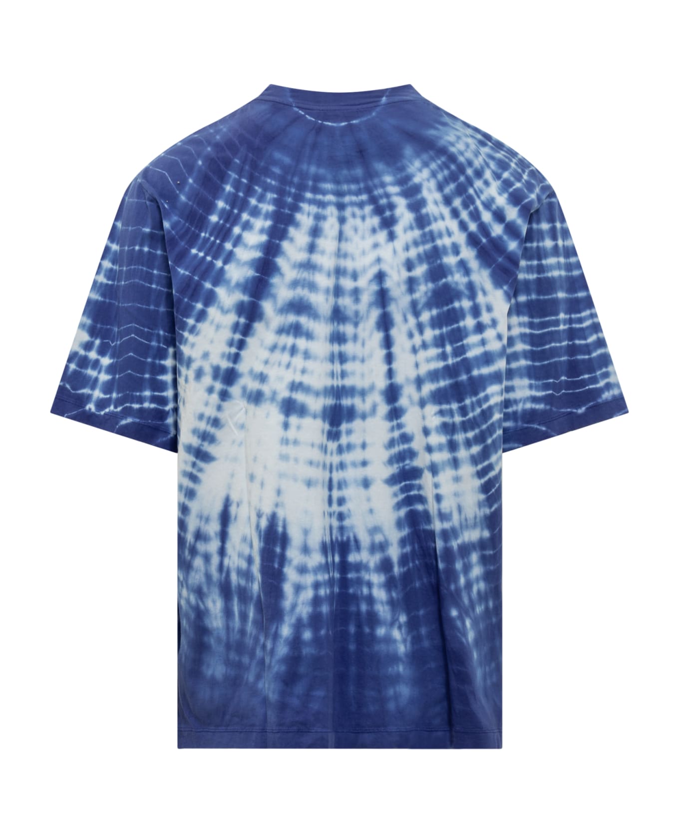 Marcelo Burlon Cotton Tie-dye T-shirt - BLUE WHITE シャツ
