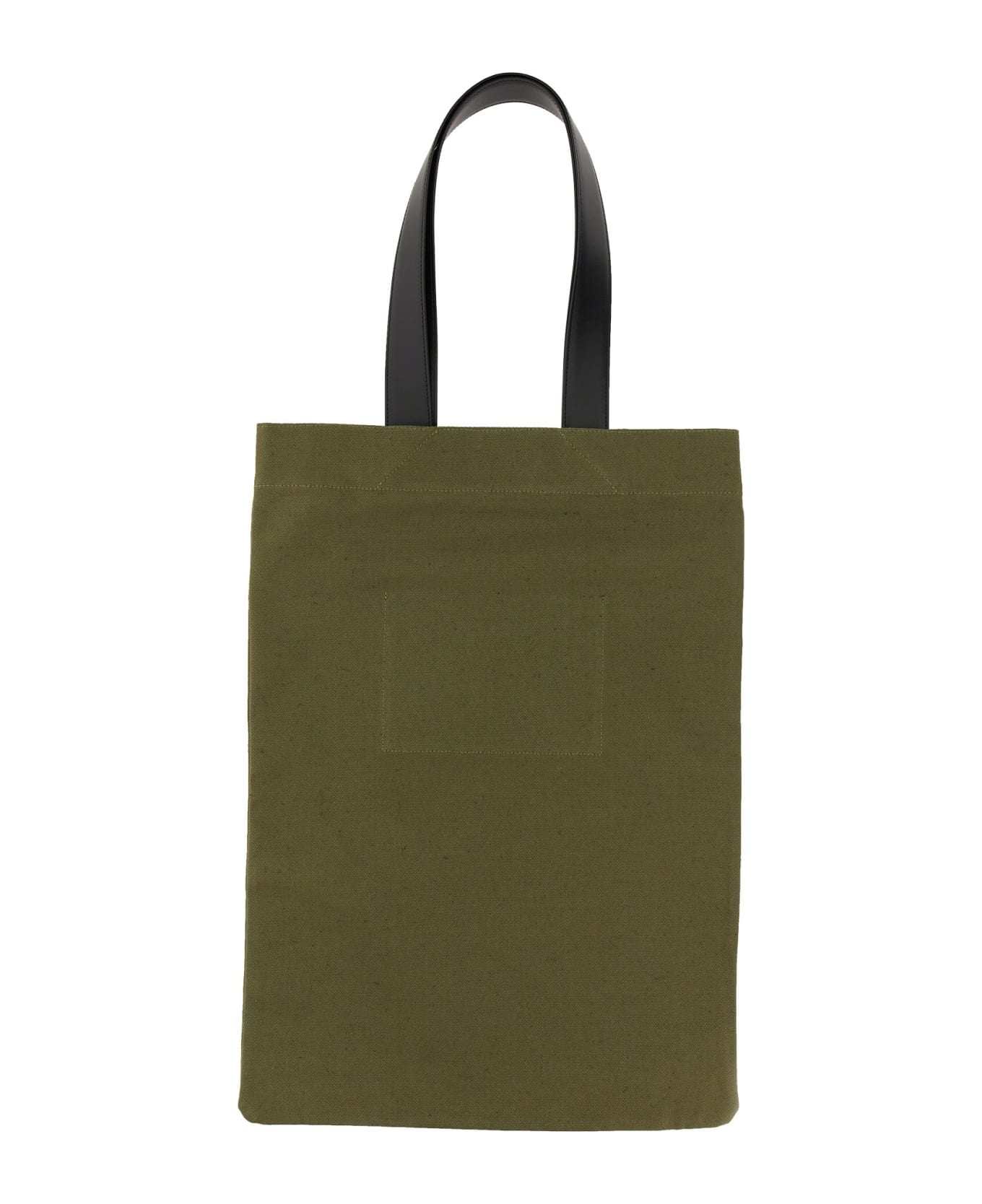 Jil Sander Tote Bag With Logo - MILITARE
