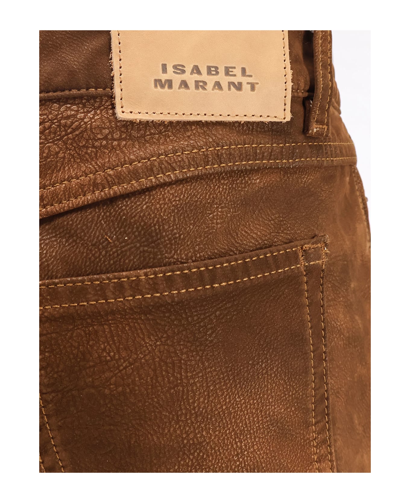 Marant Étoile Kelsie Leather-alternative Material Trousers - Brown