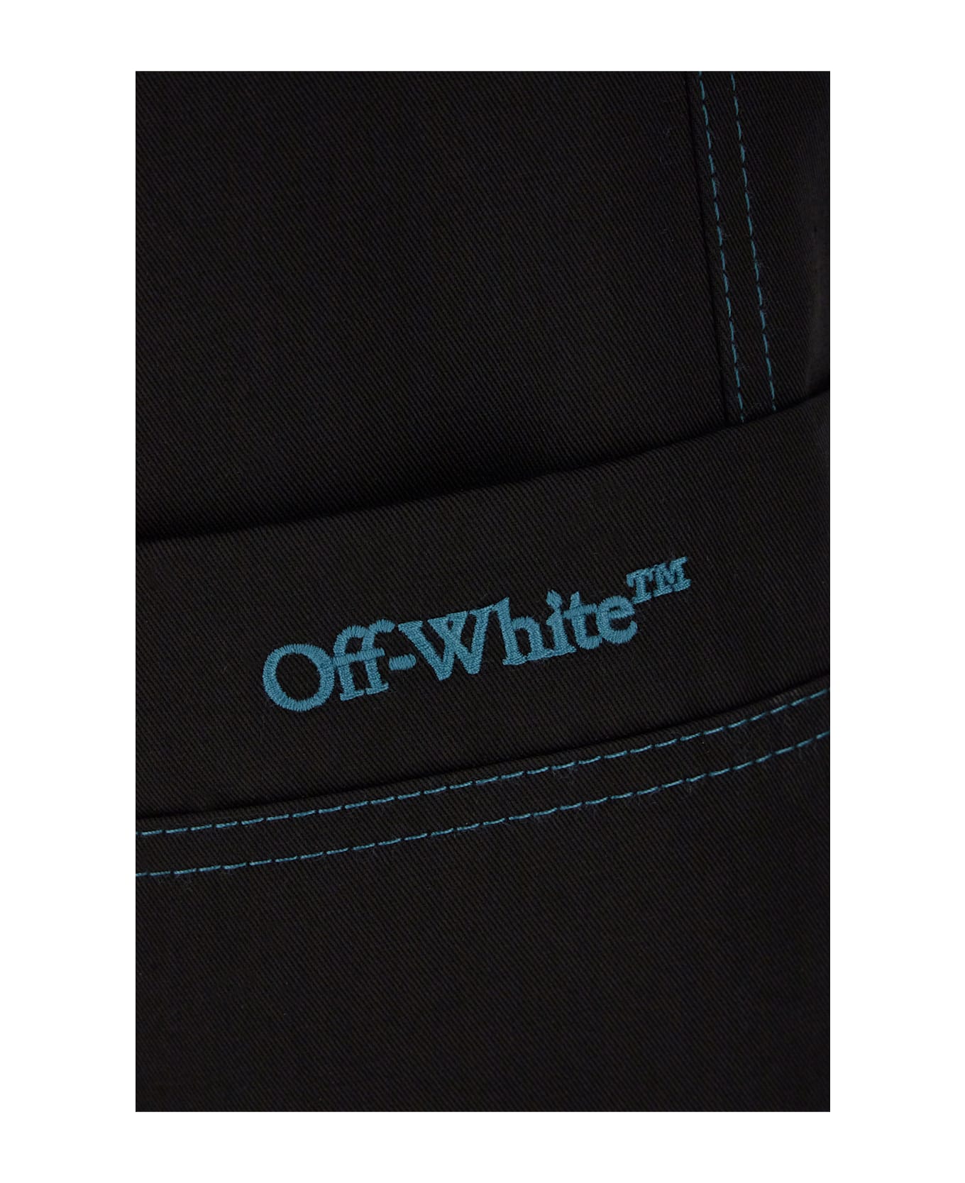 Off-White Black Cotton Cargo Pants - BLACK
