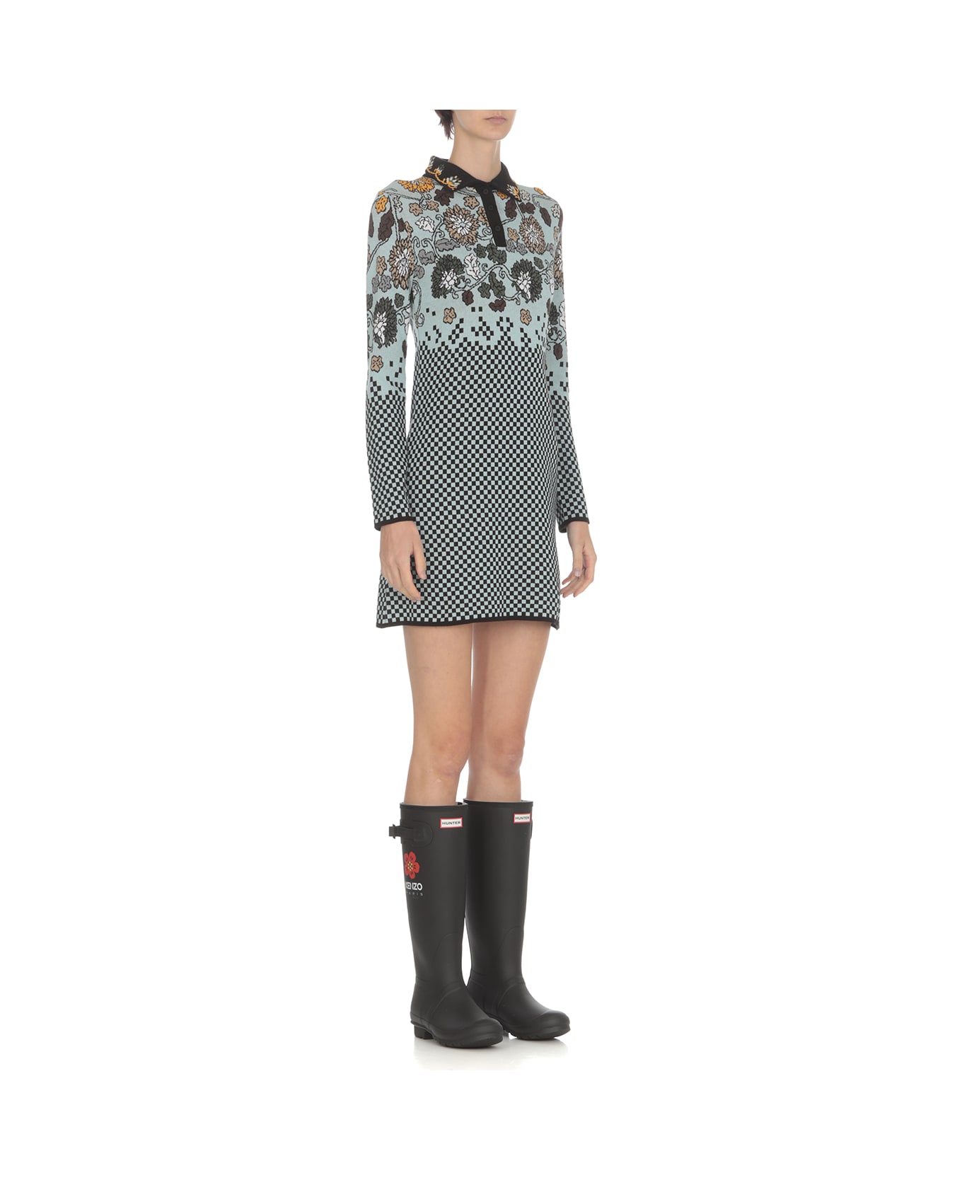 Kenzo Orange Floral Print Dress main image 1