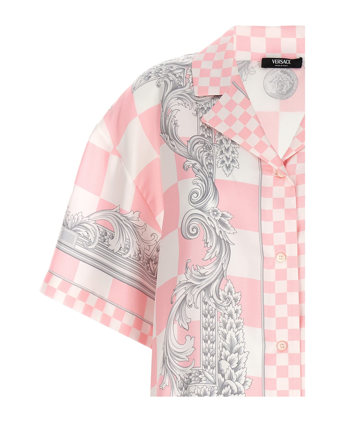 Versace Silk Blend Shirt - Pink