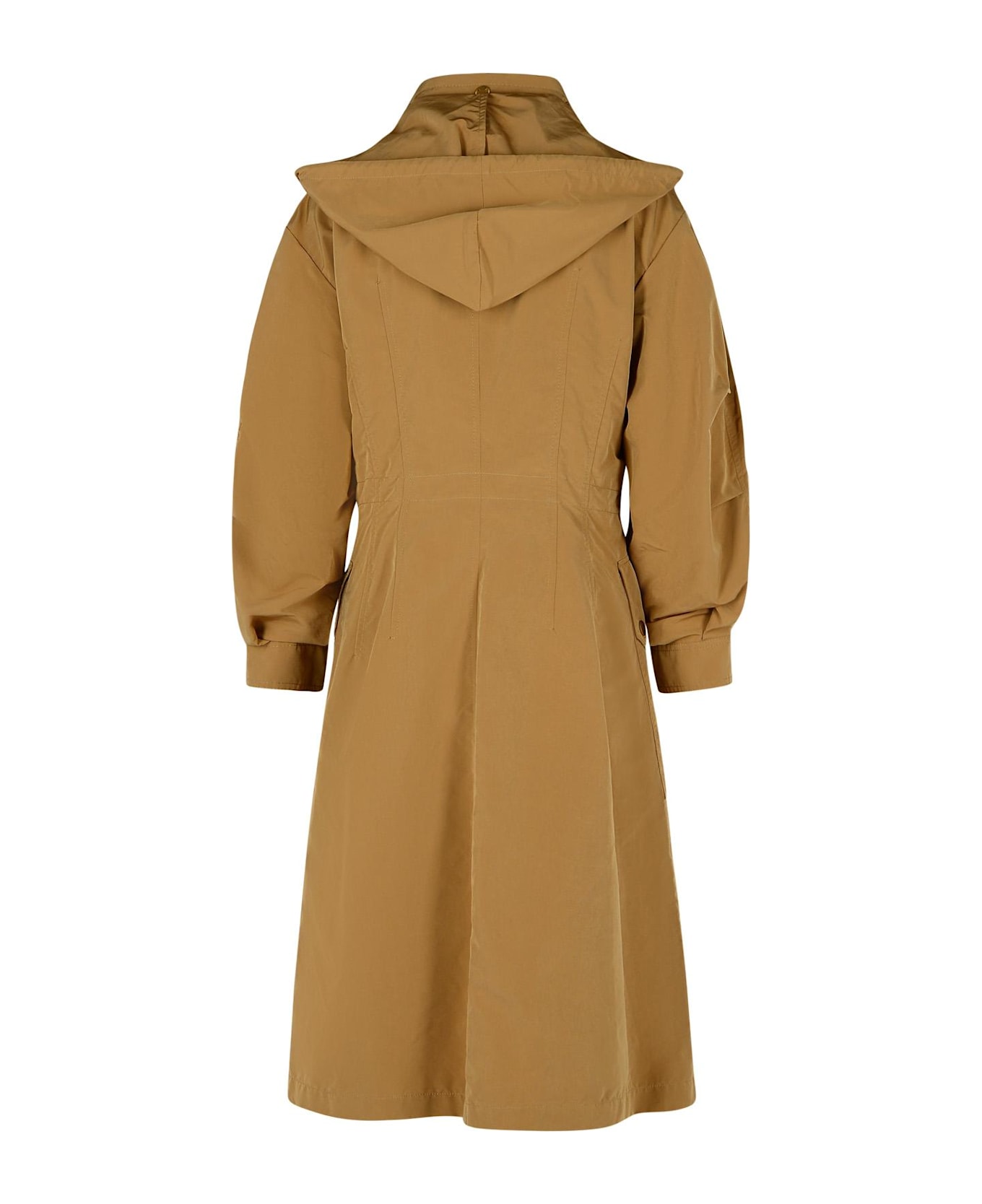 Moncler 
nantes
 Beige Polyester Blend Parka - Brown