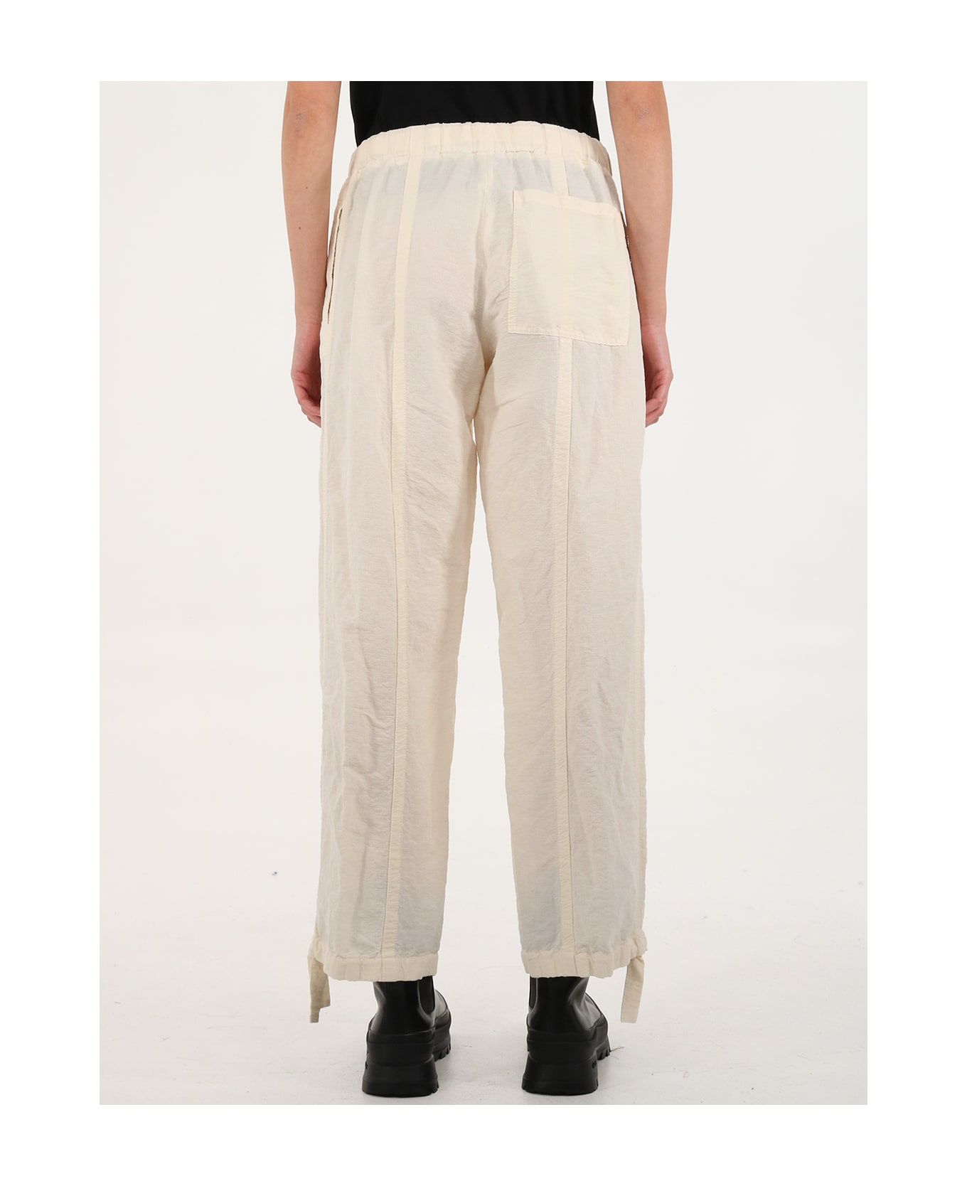 Jil Sander Trousers With Drawstring - CREAM