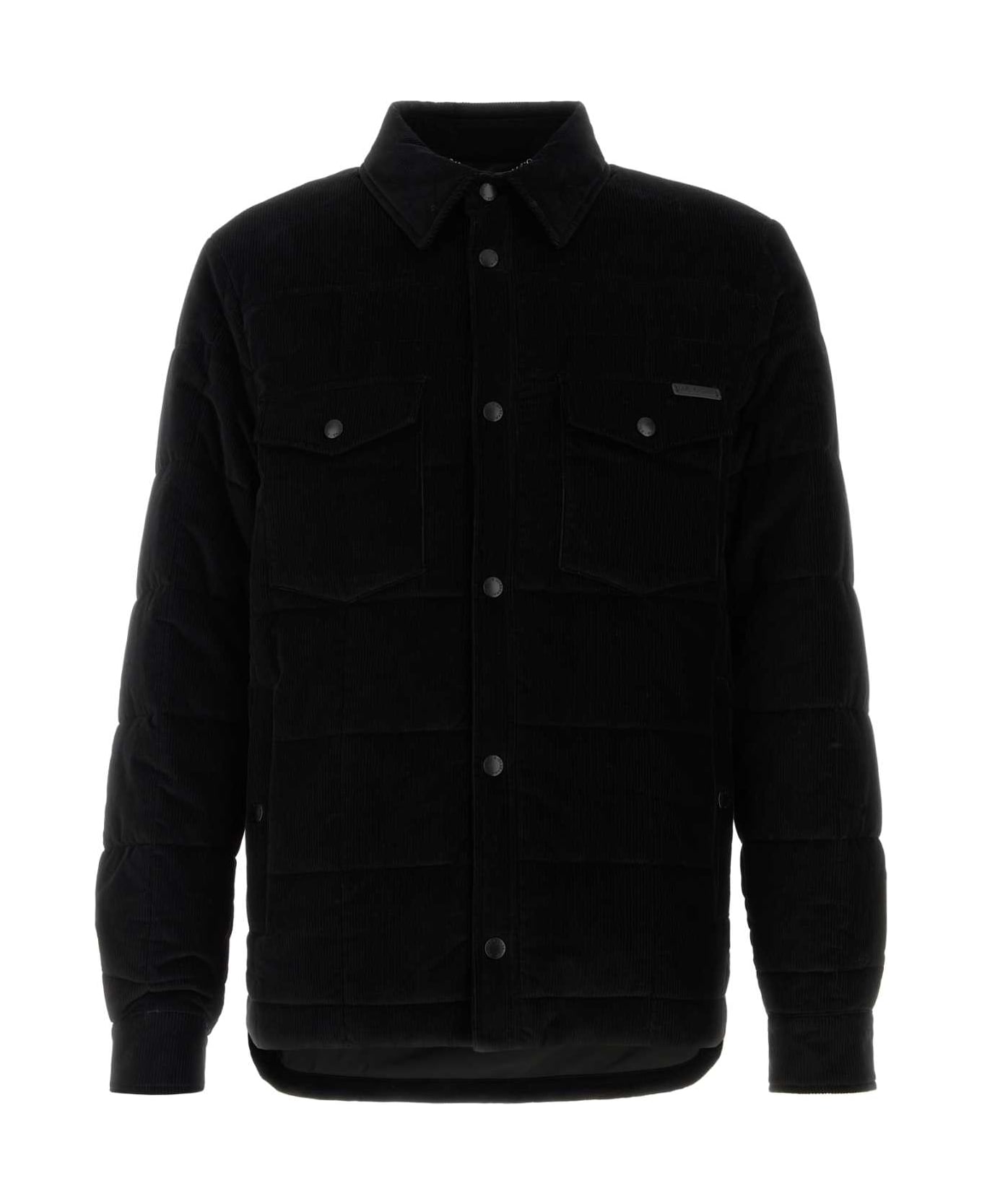 Dolce & Gabbana Black Corduroy Padded Jacket - NERO ジャケット