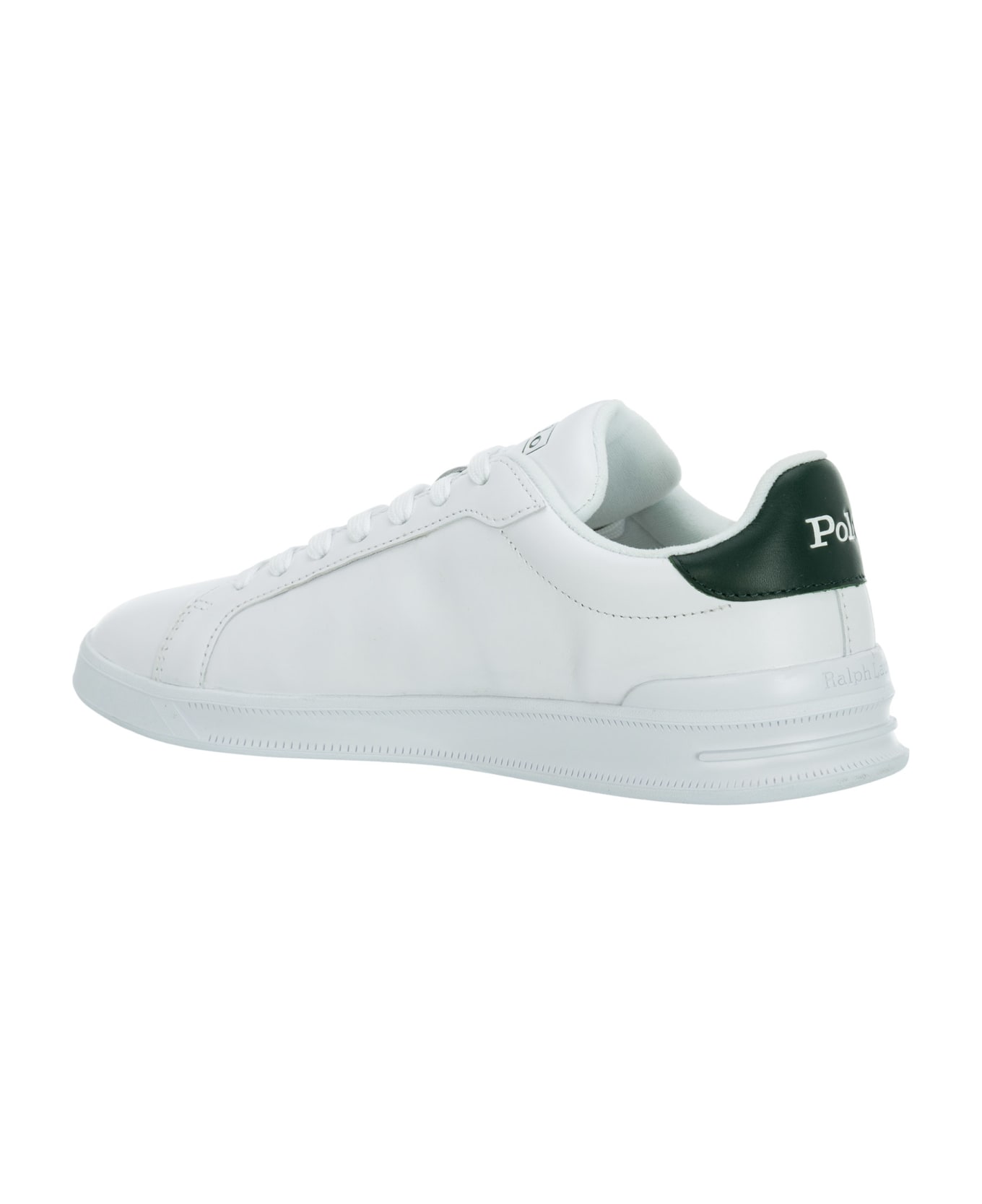 Polo Ralph Lauren Court Ii Heritage Leather Sneakers - White/green