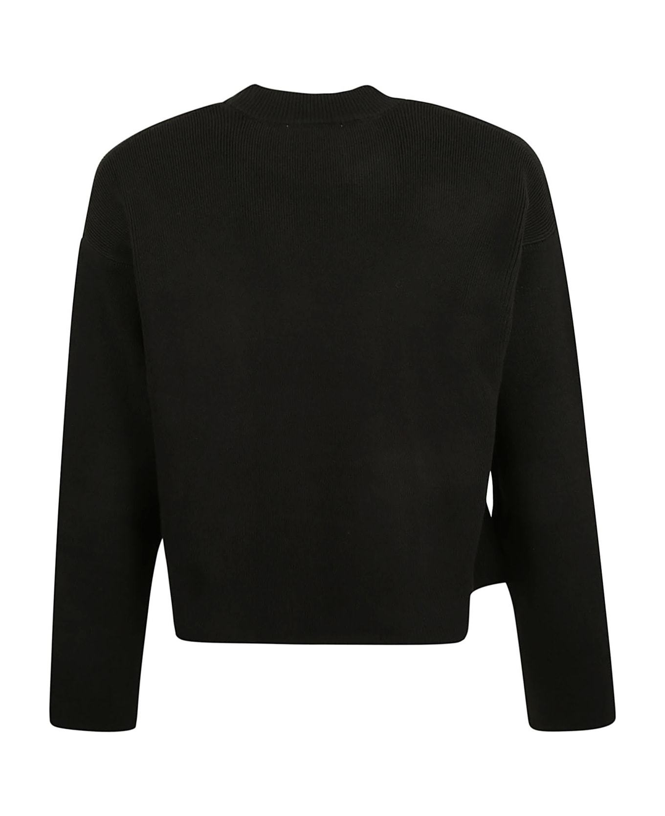Ami Alexandre Mattiussi Mnred Adc Crewneck Sweater - Black ニットウェア