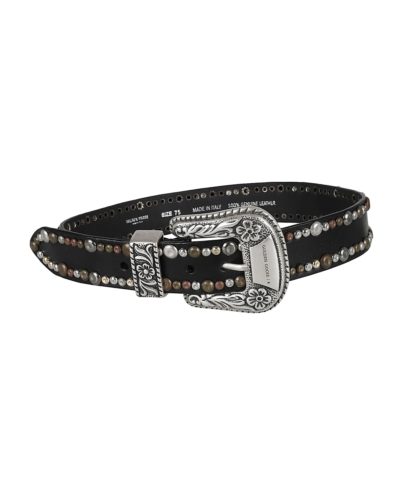 Golden Goose Black Leather Belt - Black