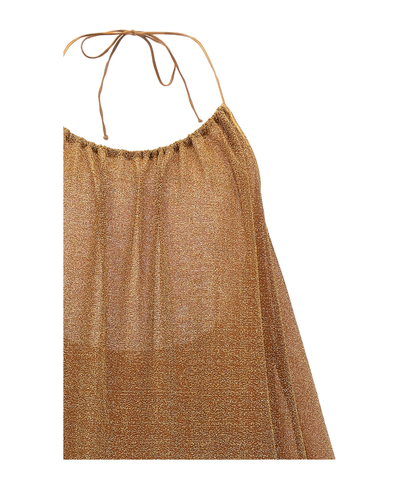 Oseree 'lumiere Plumage' Dress - Gold ワンピース＆ドレス