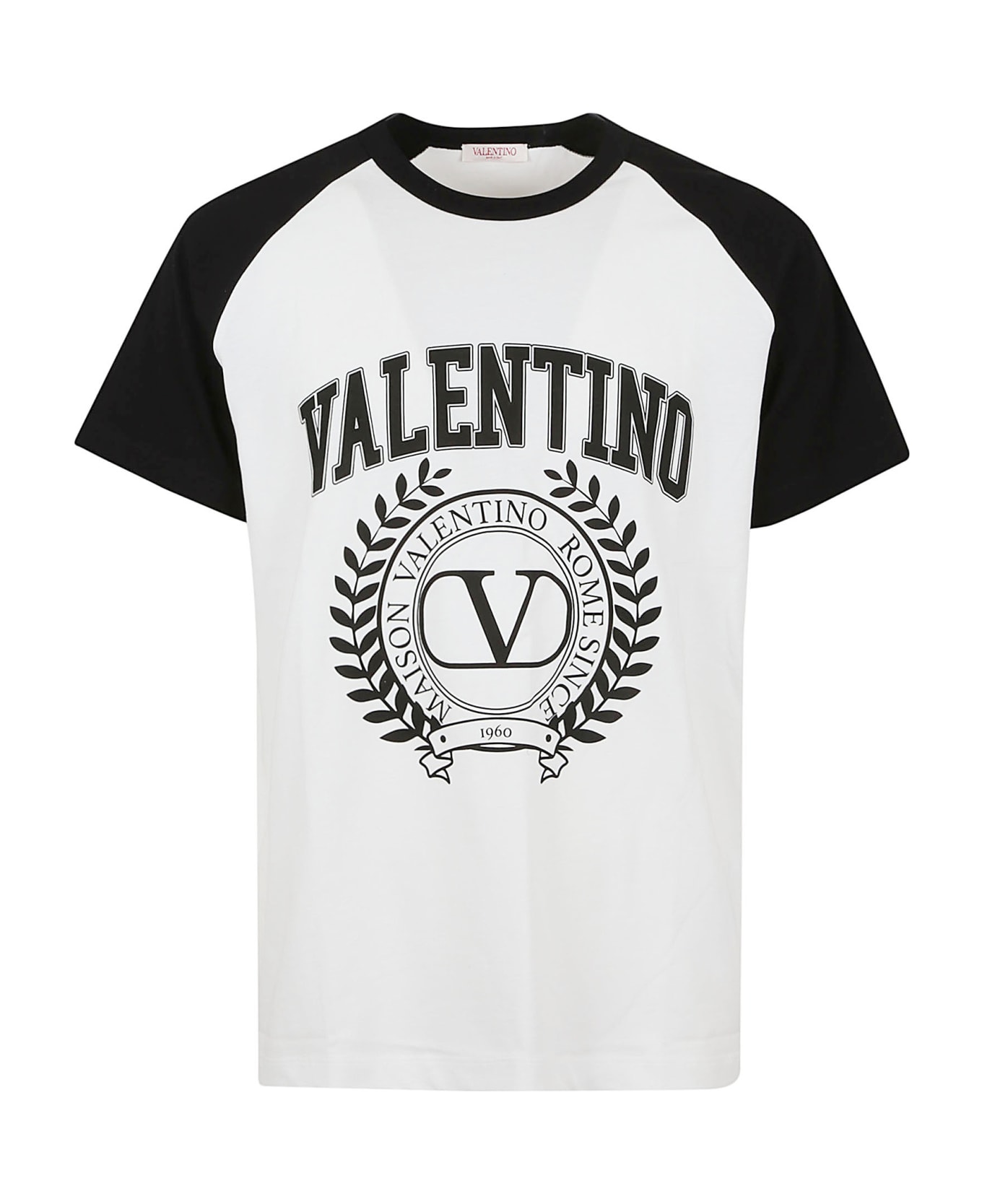 Valentino Garavani T-shirt Maison Valentino - Bianco Nero シャツ