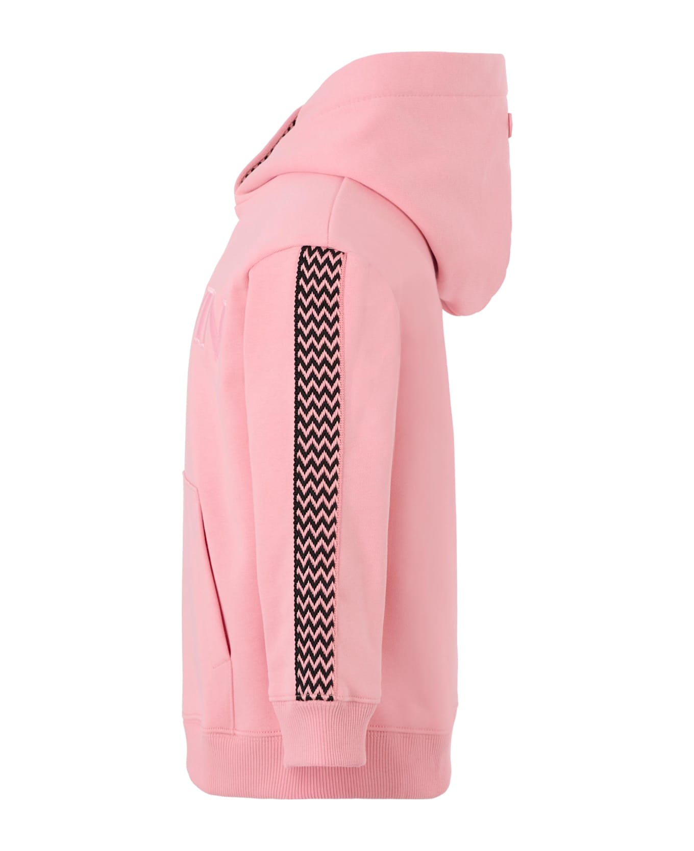 Lanvin Pink Sweatshirt For Girl With Logo - Pink