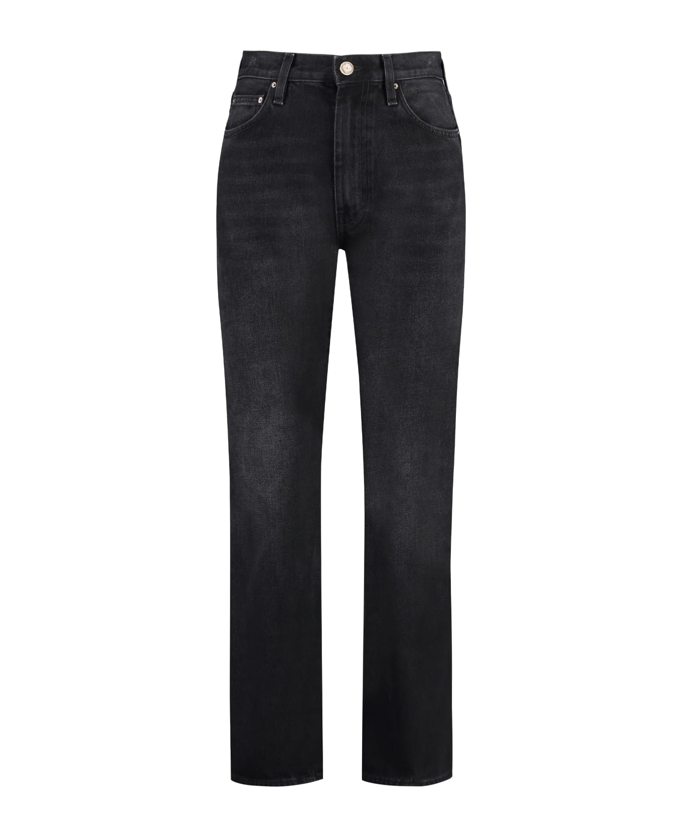 Totême Twisted Seam 5-pocket Straight-leg Jeans - black