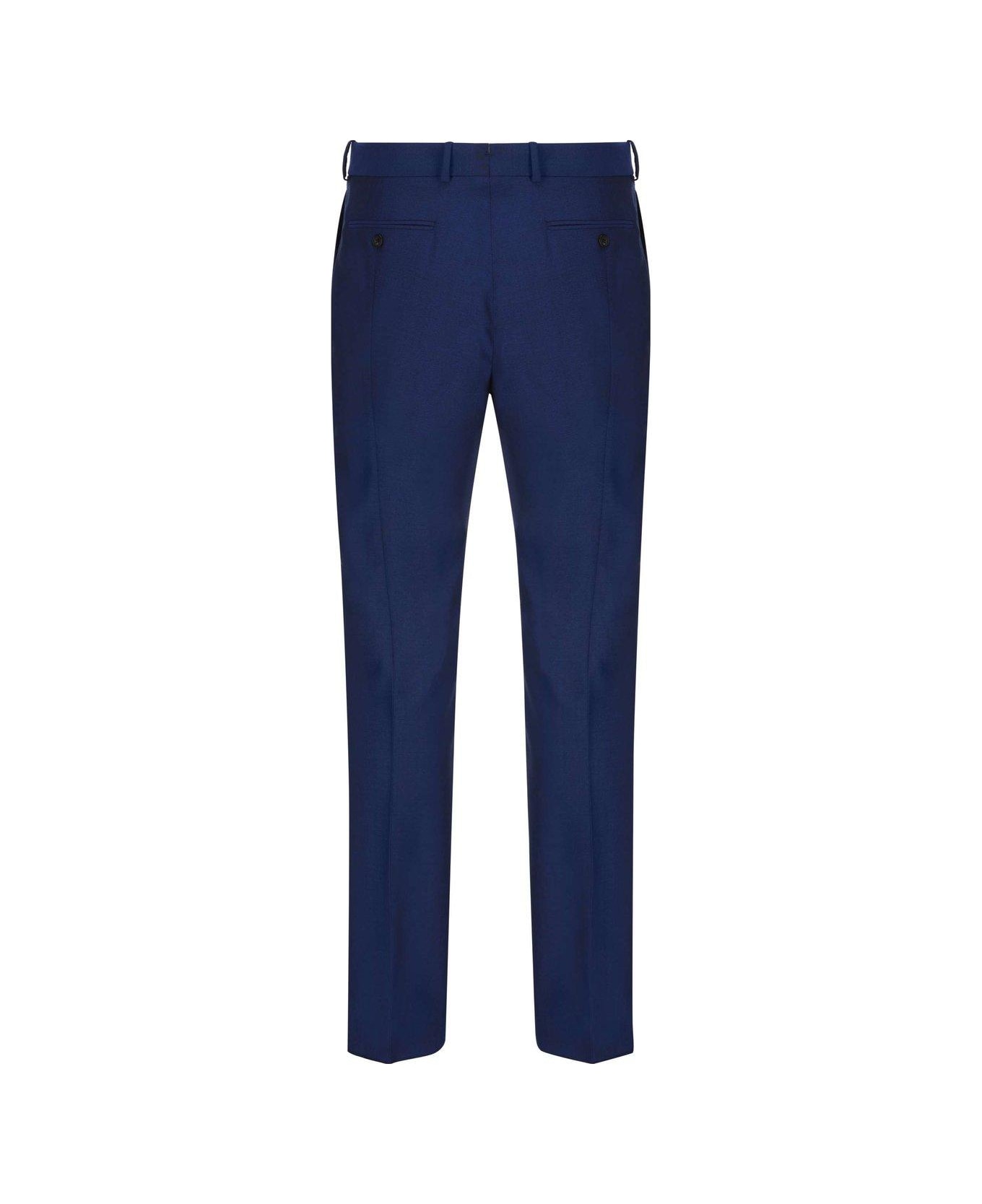 Alexander McQueen Slim Fit Tailored Trousers - Blu