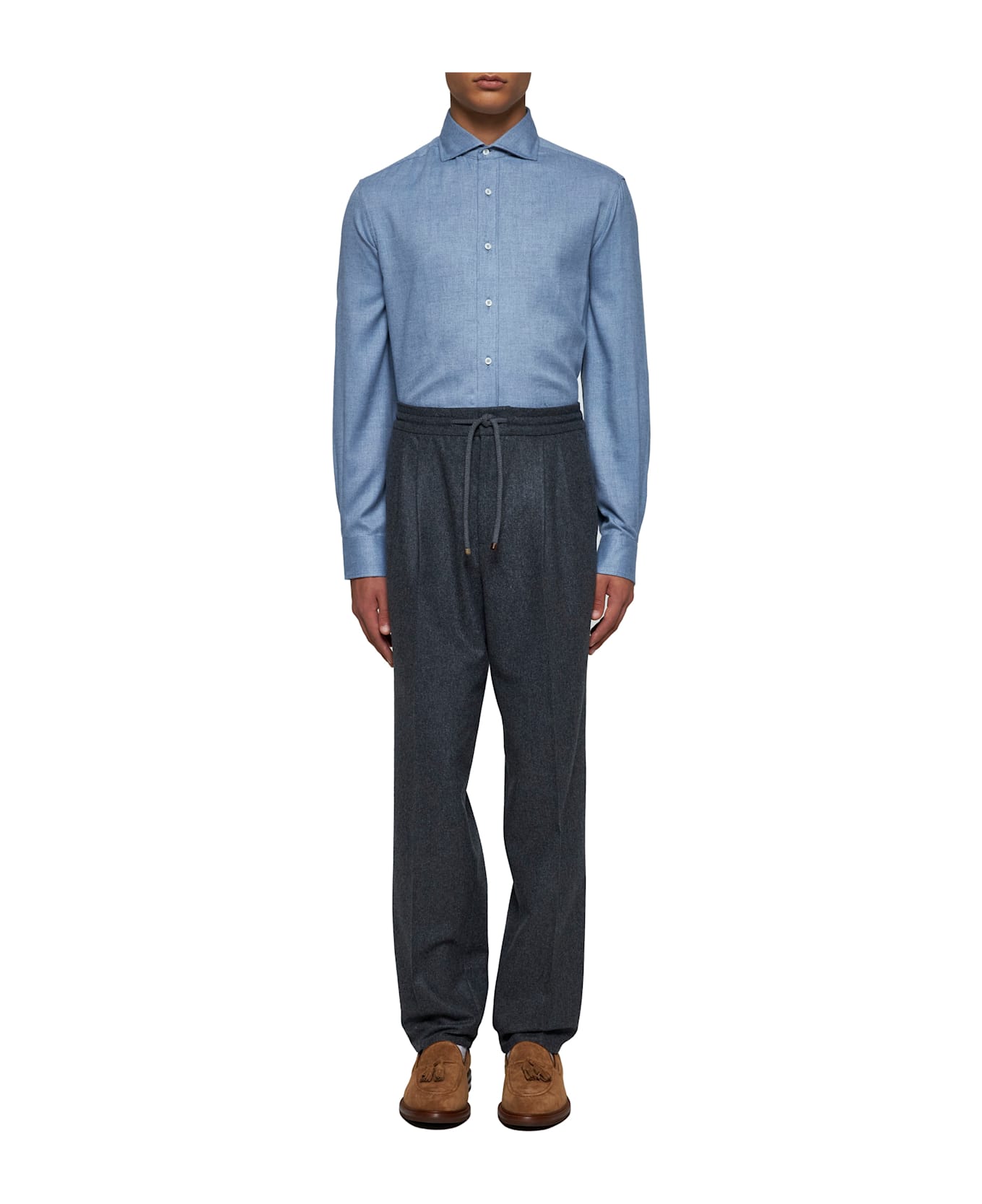 Brunello Cucinelli Shirt - Clear Blue