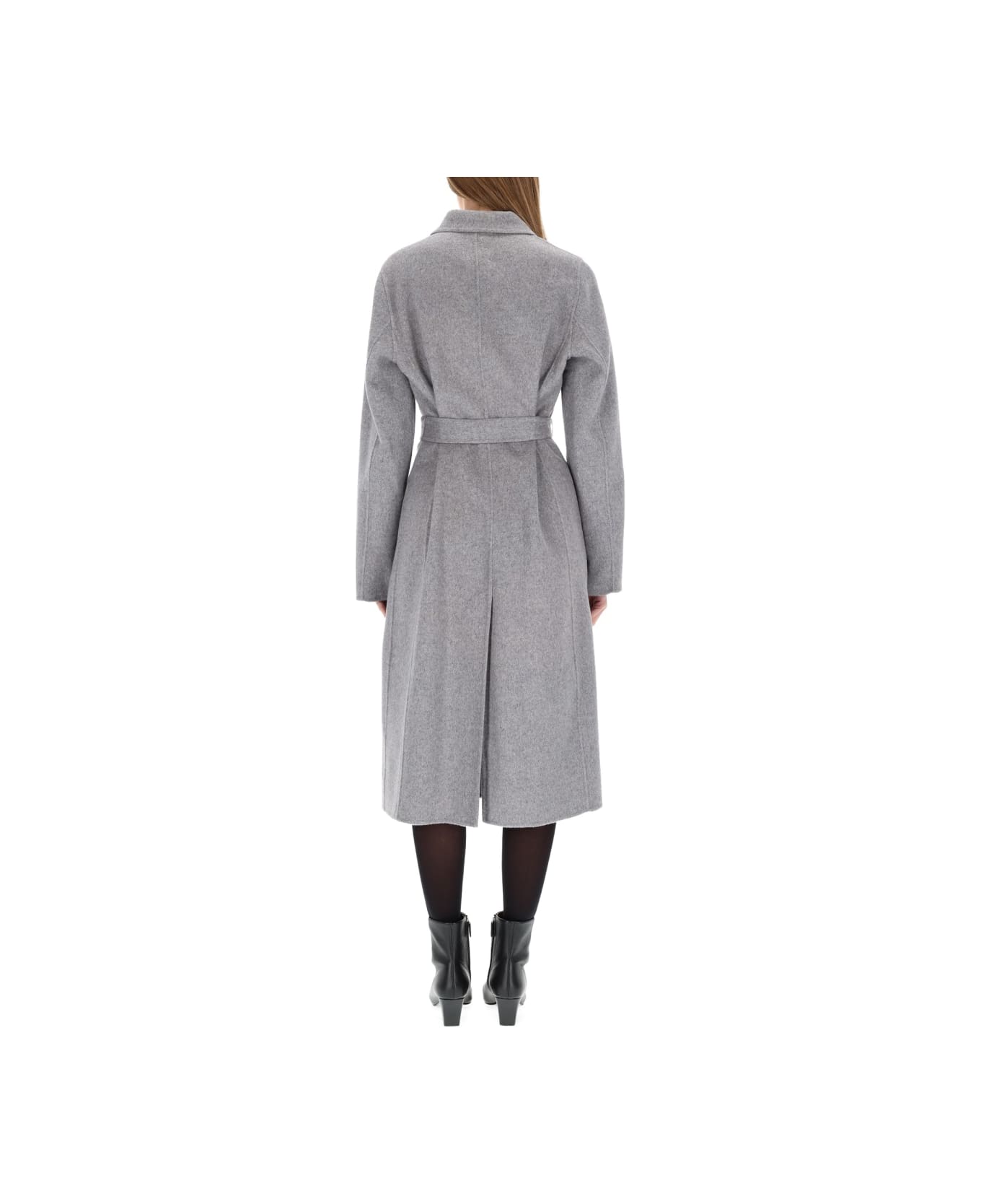 Hugo Boss Belted Coat - GREY