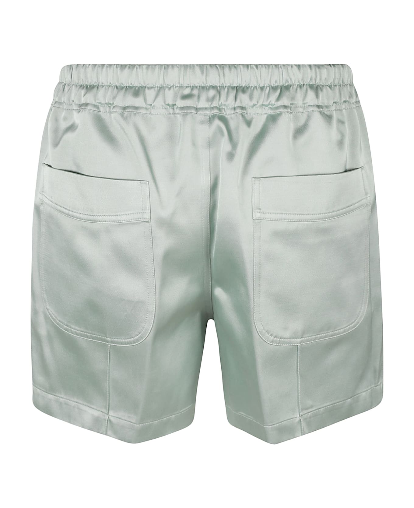 Tom Ford Piping Embellished Shiny Shorts - Jade/White
