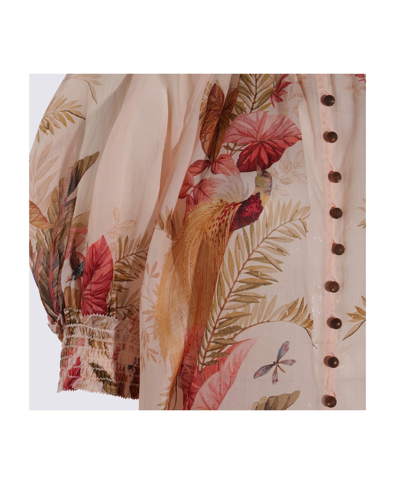 Zimmermann Cream Top - CREAM PALM FLORAL
