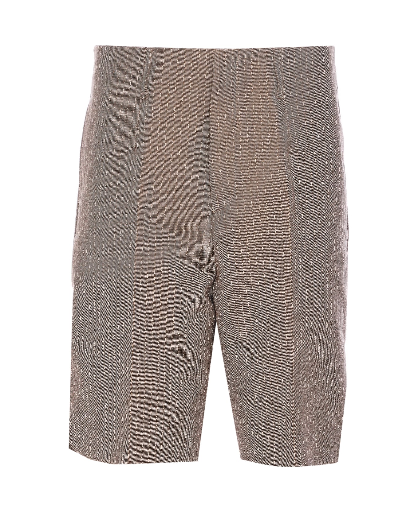 Fendi Pinstriped Shorts - Grey