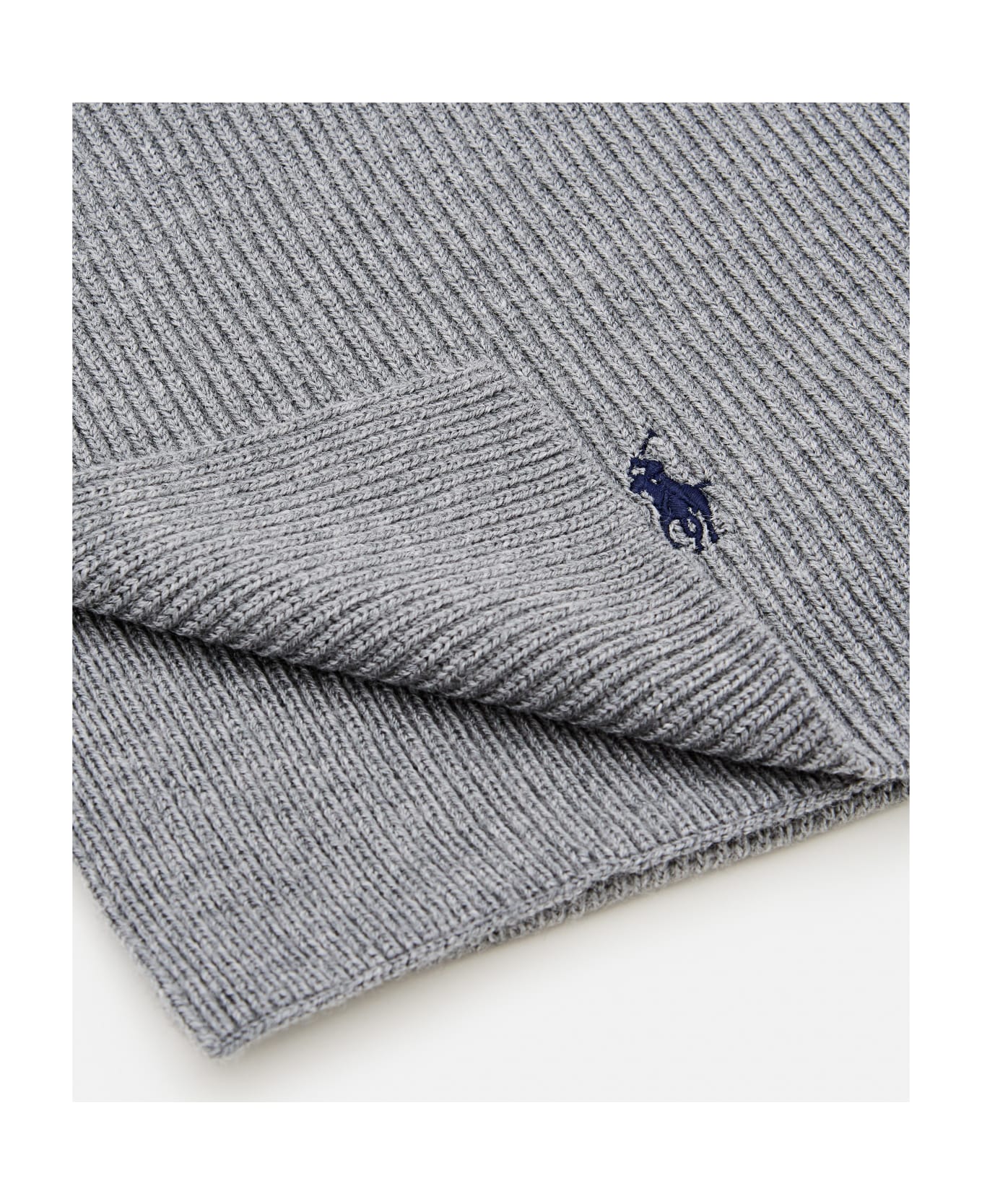 Polo Ralph Lauren Signature Pony Wool Scarf - Grey