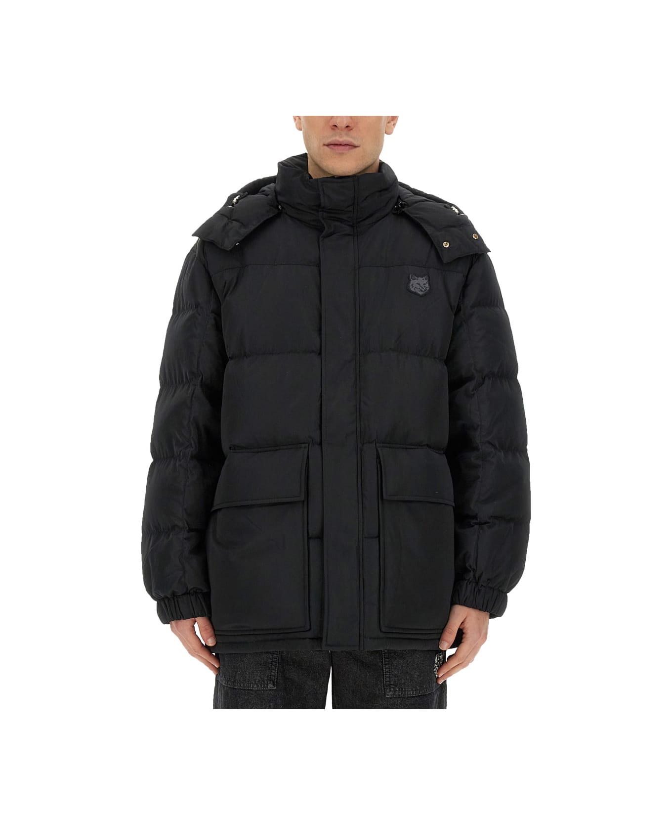 Maison Kitsuné Jacket With Logo - BLACK