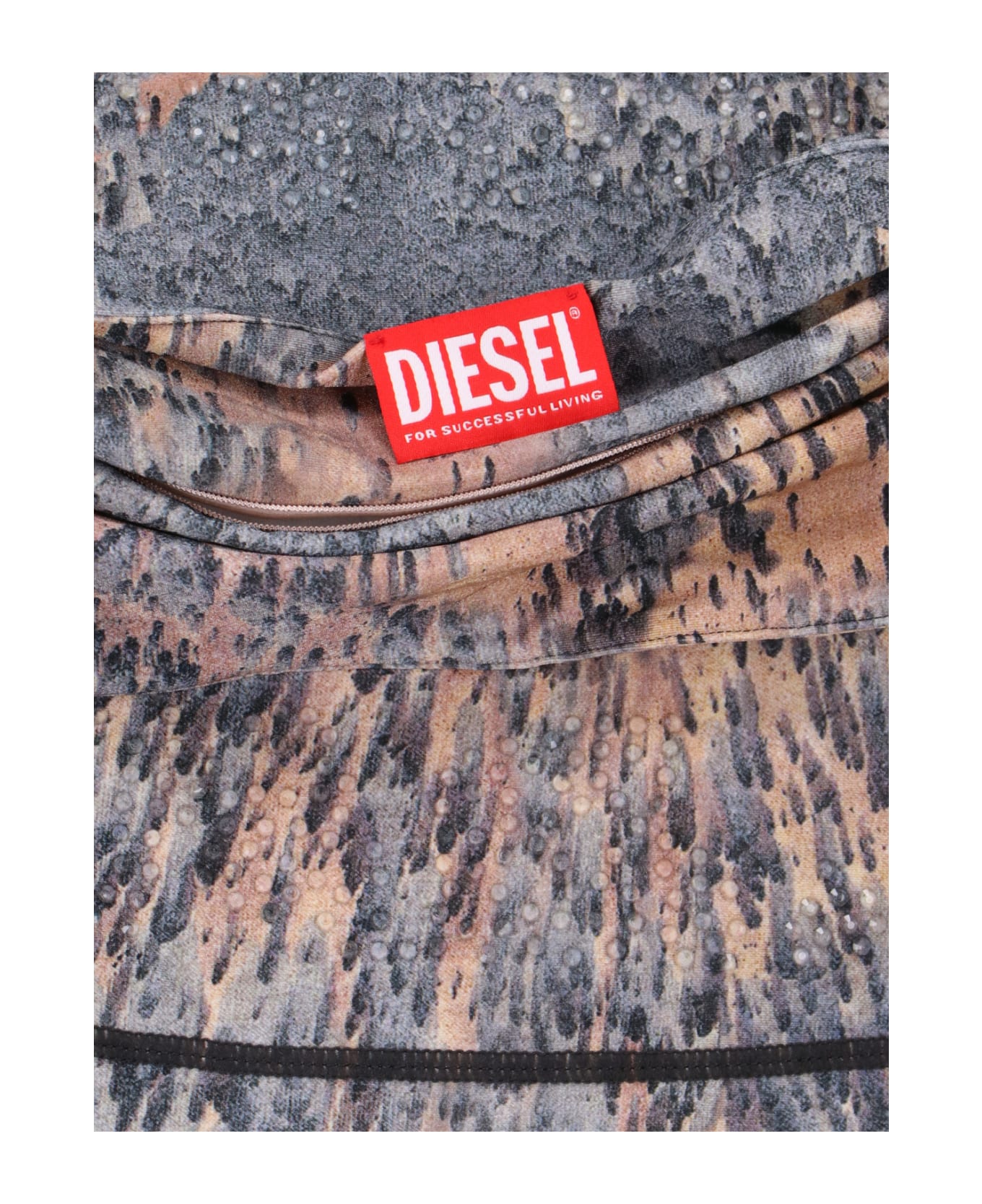 Diesel Rhinestone Tank Top "t-hop-p2" - Multicolor