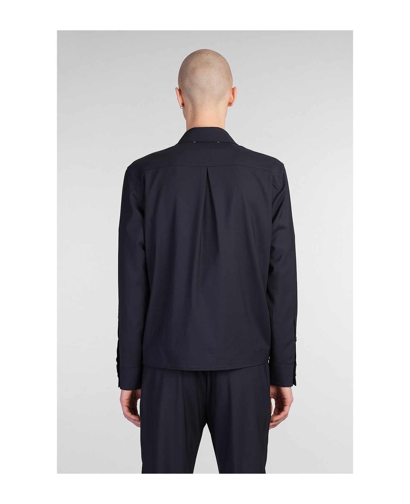 Paul Smith Casual Jacket In Blue Wool - blue