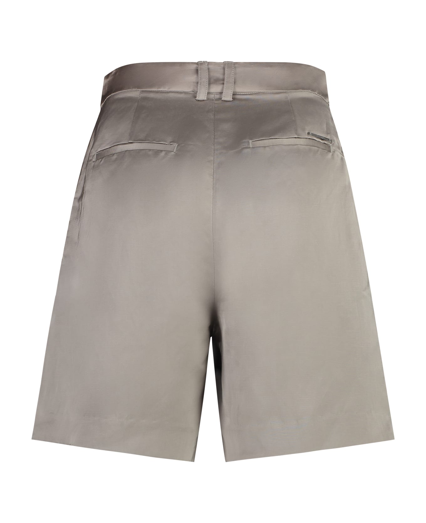Calvin Klein Linen Blend Shorts - GREY ショートパンツ