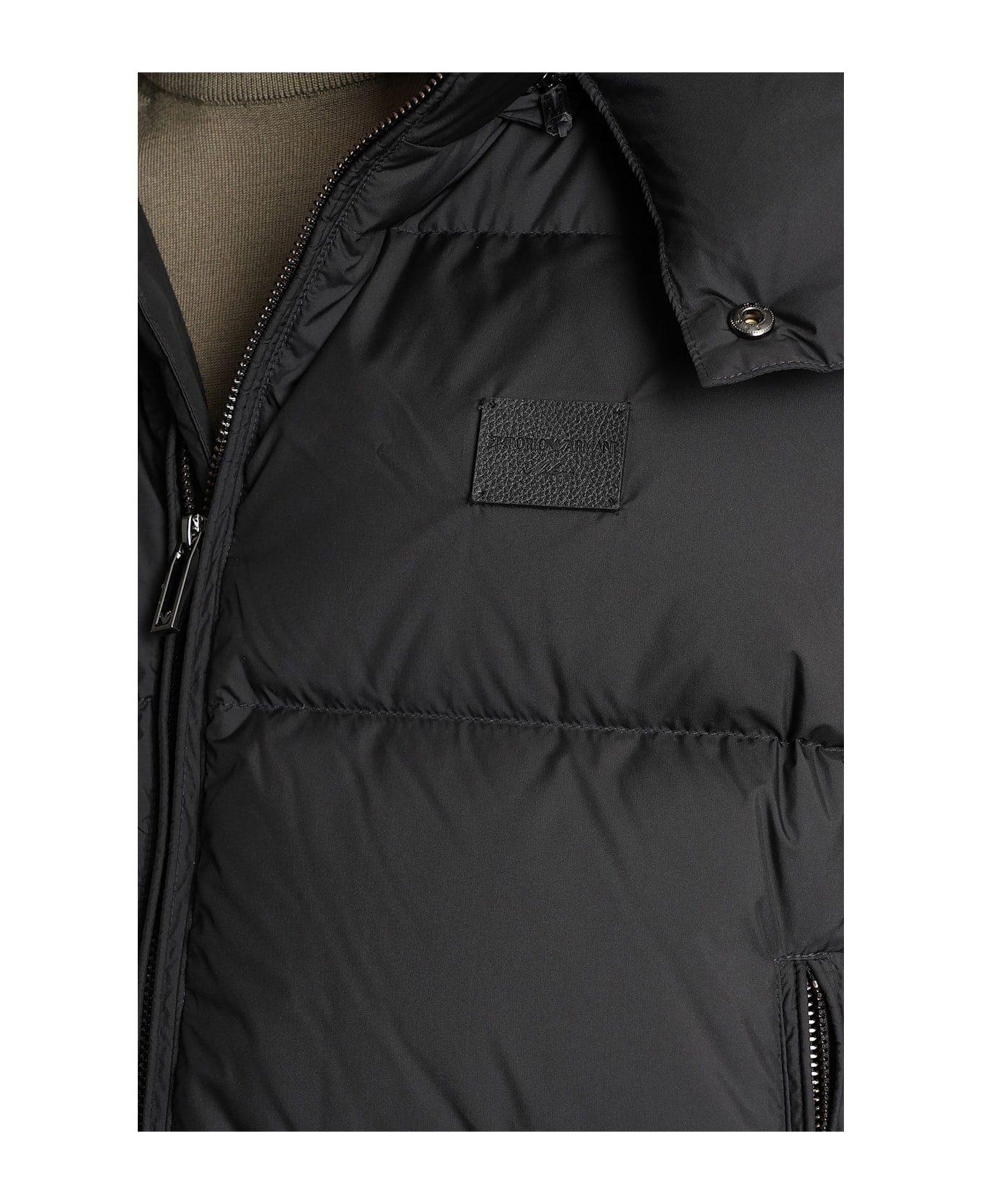 Emporio Armani Puffer In Black Polyester - black